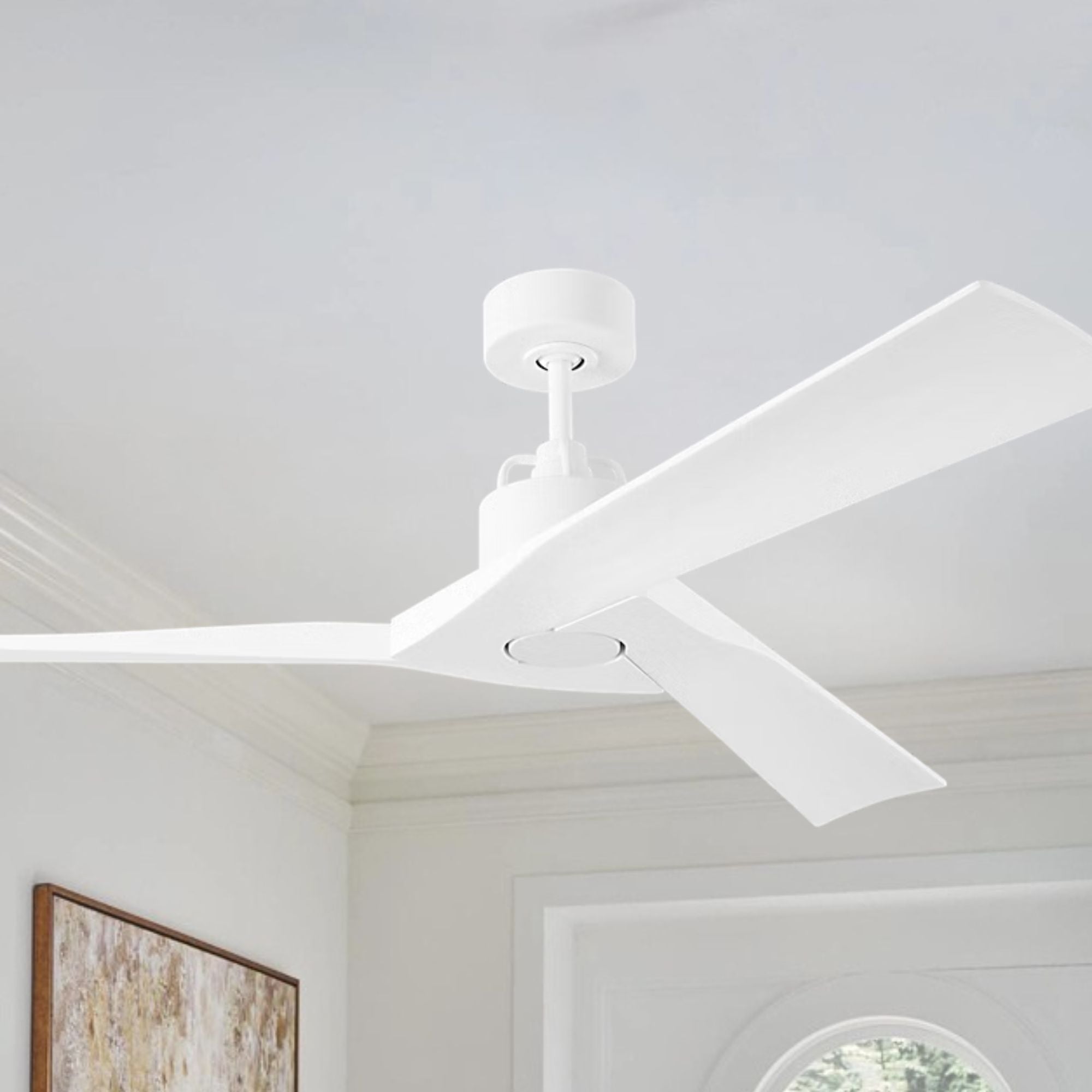 Alma Smart 52" Matte White Indoor Ceiling Fan
