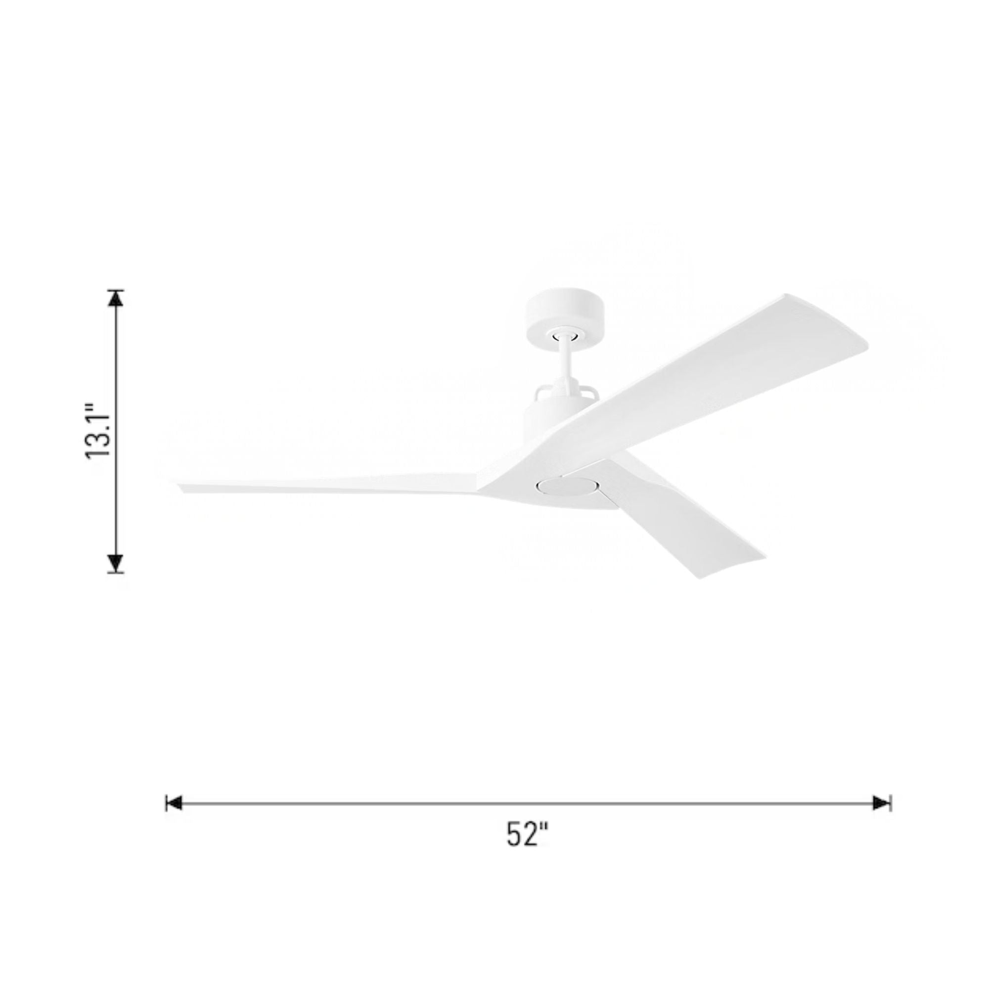 Alma Smart 52" Matte White Indoor Ceiling Fan