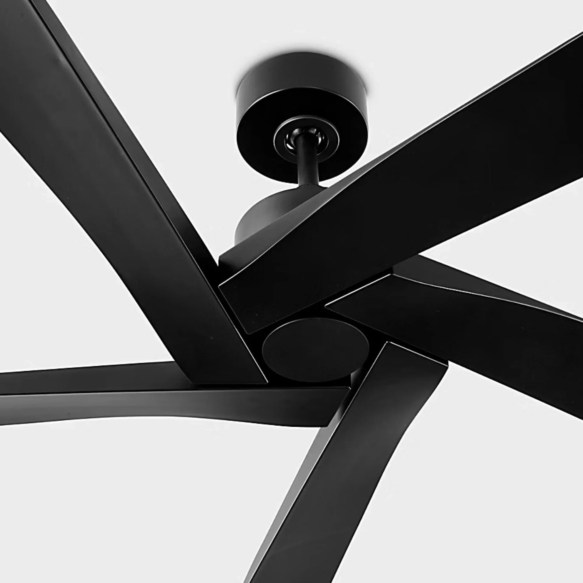 Aspen Coastal 56" Midnight Black Outdoor Ceiling Fan with Remote