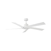 Aspen Coastal 56" Matte White Outdoor Ceiling Fan with Remote