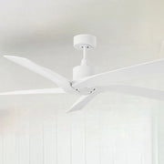 Aspen Coastal 56" Matte White Outdoor Ceiling Fan with Remote