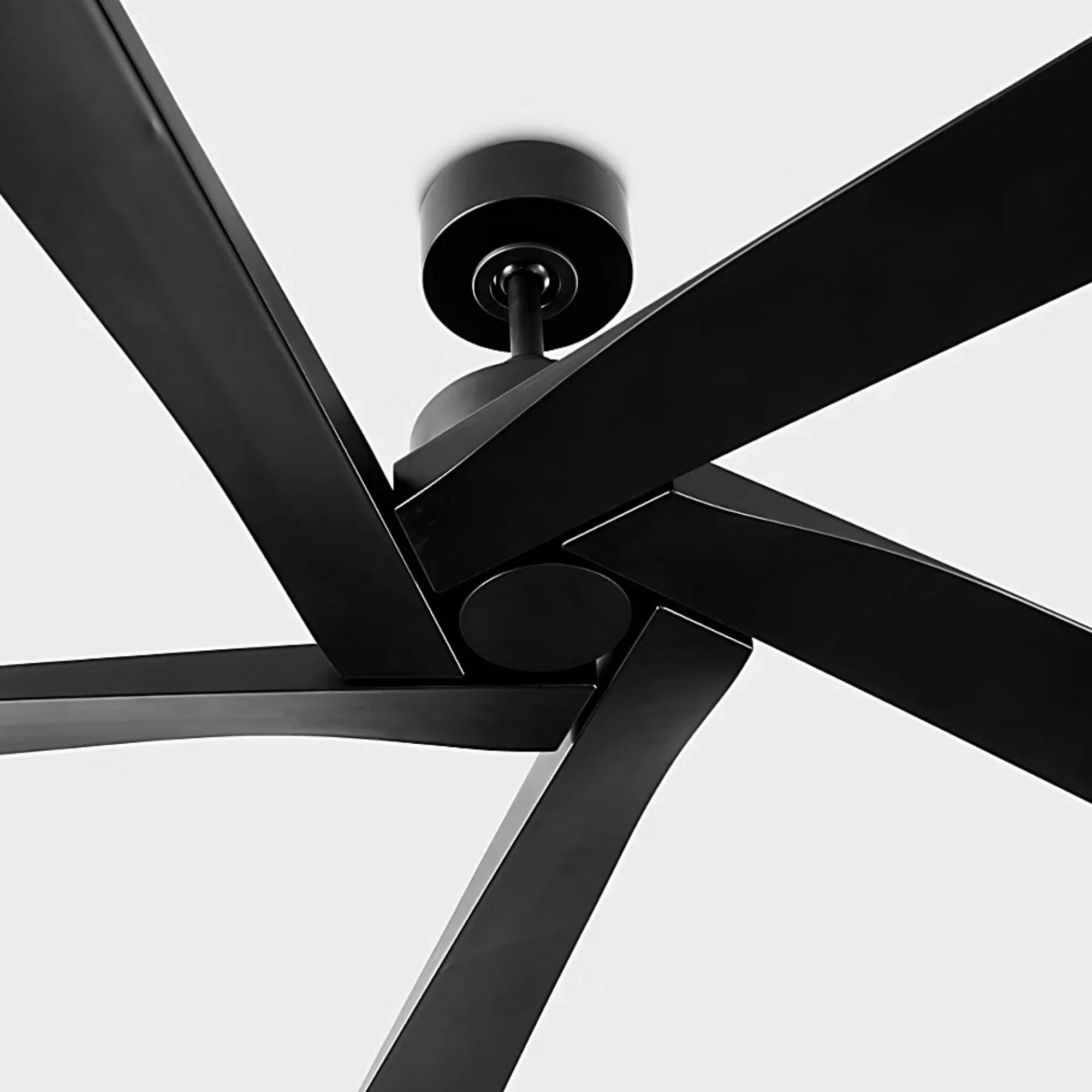 Aspen Coastal 70" Midnight Black Outdoor Ceiling Fan with Remote