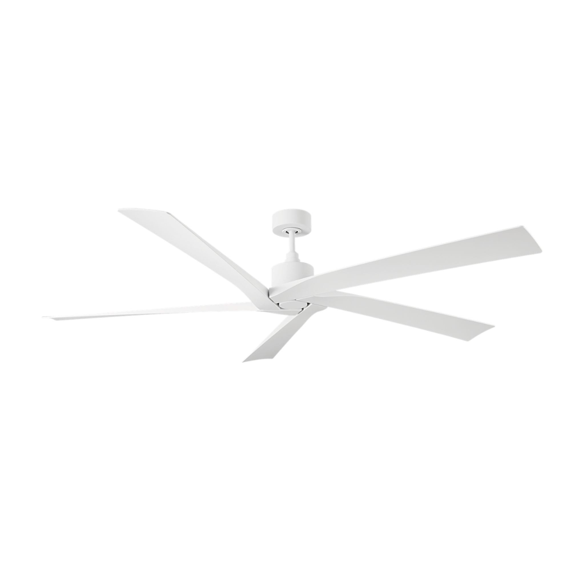Aspen Coastal 70" Matte White Outdoor Ceiling Fan with Remote