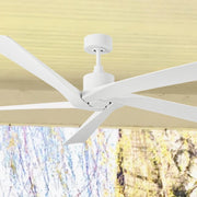 Aspen Coastal 70" Matte White Outdoor Ceiling Fan with Remote