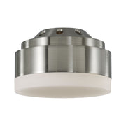 Aspen Ceiling Fan Light Kit Brushed Steel Finish