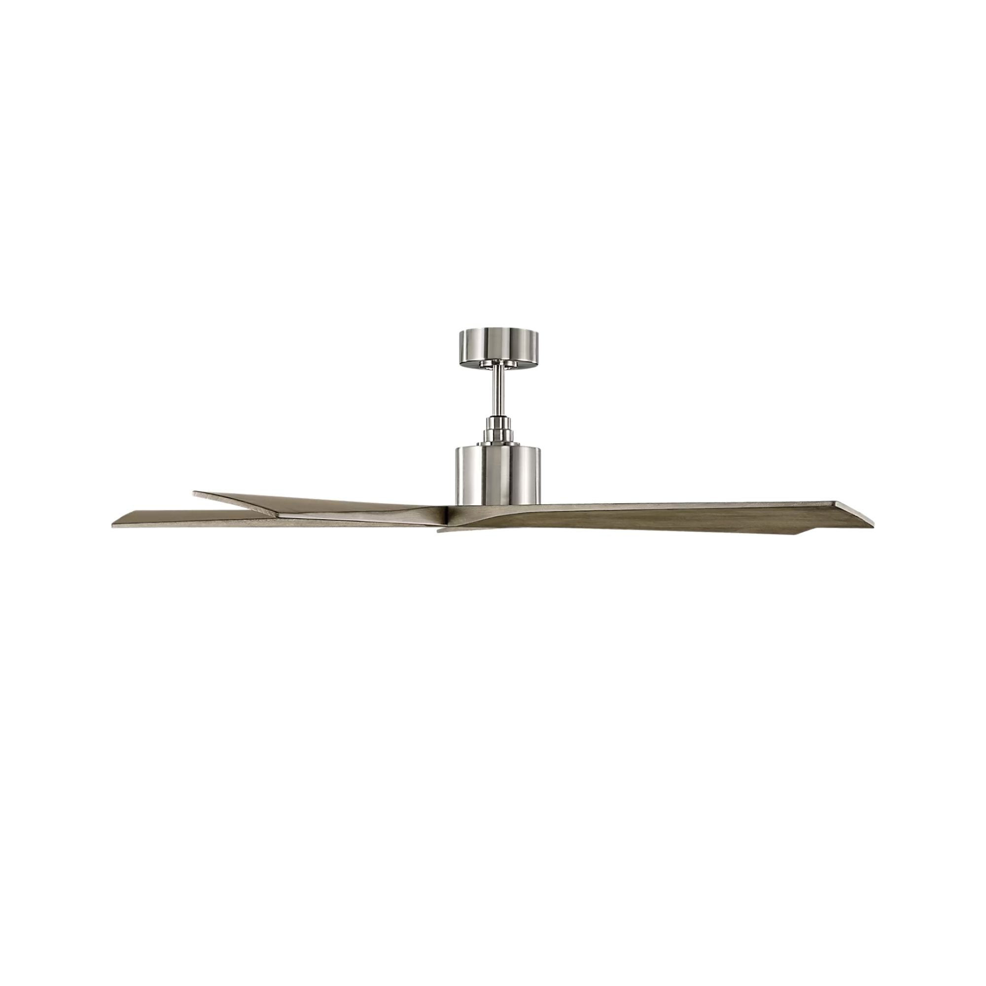 Aspen 56" Brushed Steel Ceiling Fan with Remote