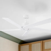 Aspen 56" Matte White Ceiling Fan with Remote