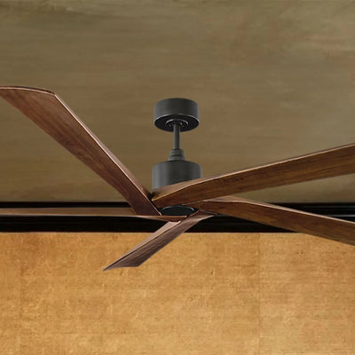 Aspen 70" Aged Pewter Large Ceiling Fan with Remote