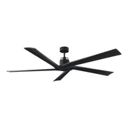 Aspen 70" Midnight Black Large Ceiling Fan with Remote
