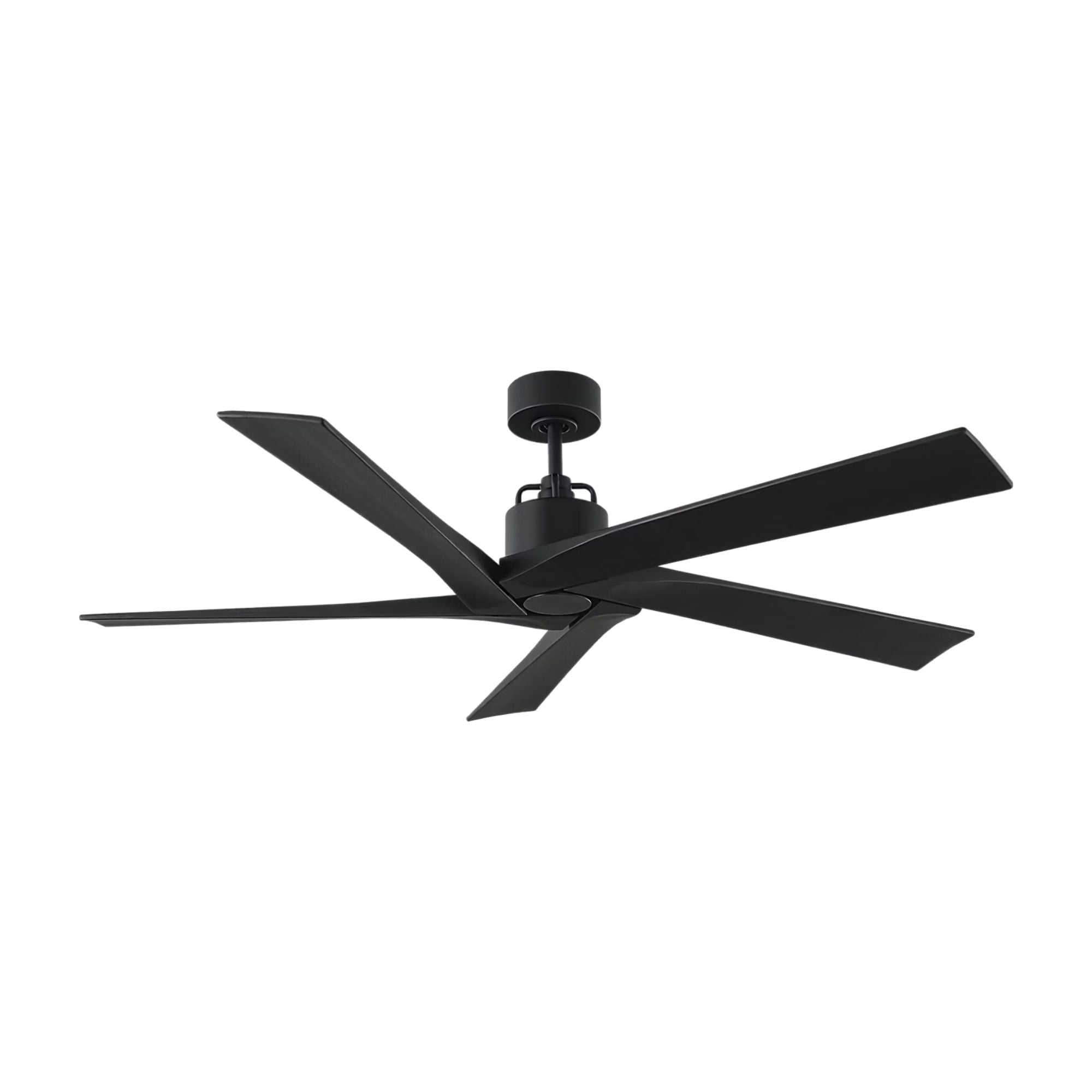 Aspen 70" Midnight Black Large Ceiling Fan with Remote