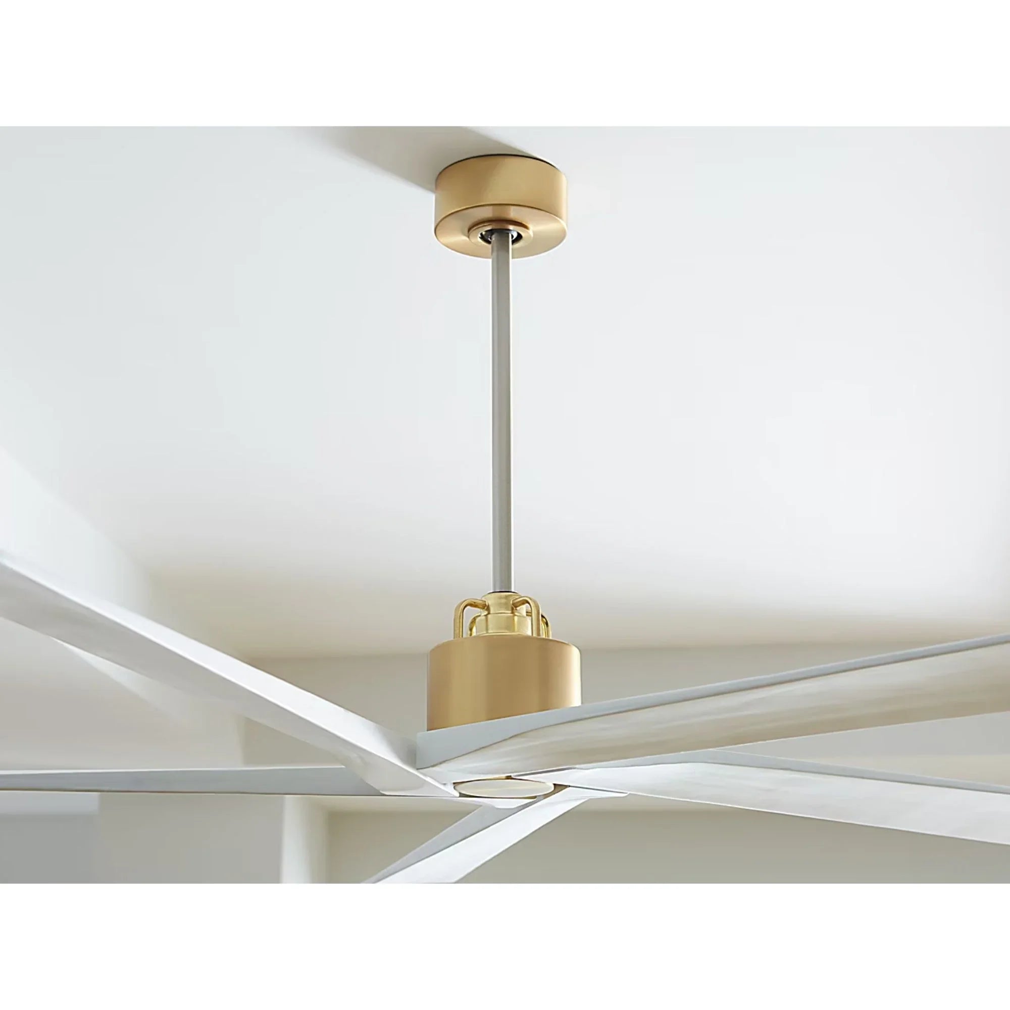 Aspen 70" Matte White Large Ceiling Fan with Remote