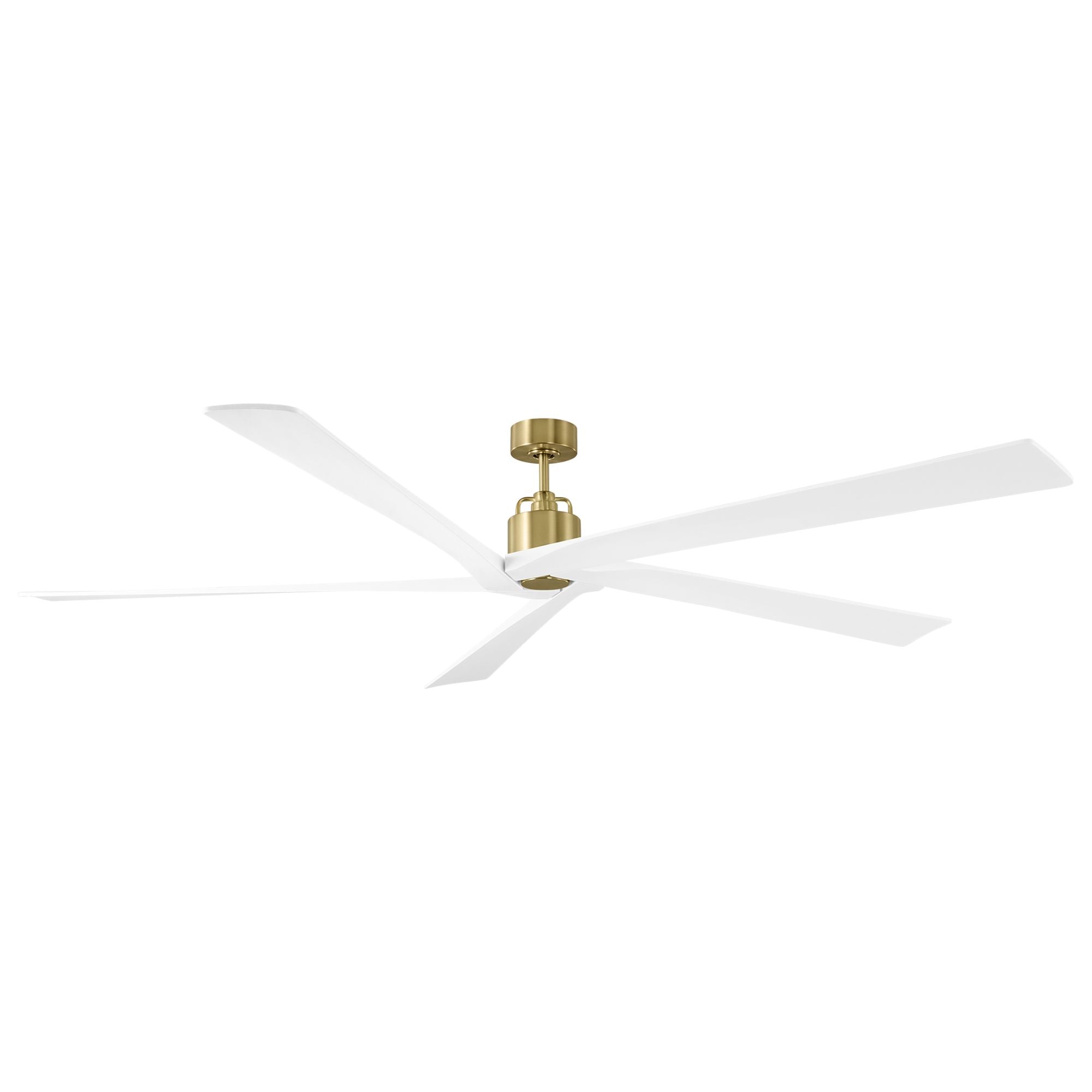 Aspen 84" Burnished Brass X-Large Ceiling Fan with Remote