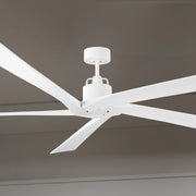 Aspen 84" Matte White X-Large Ceiling Fan with Remote