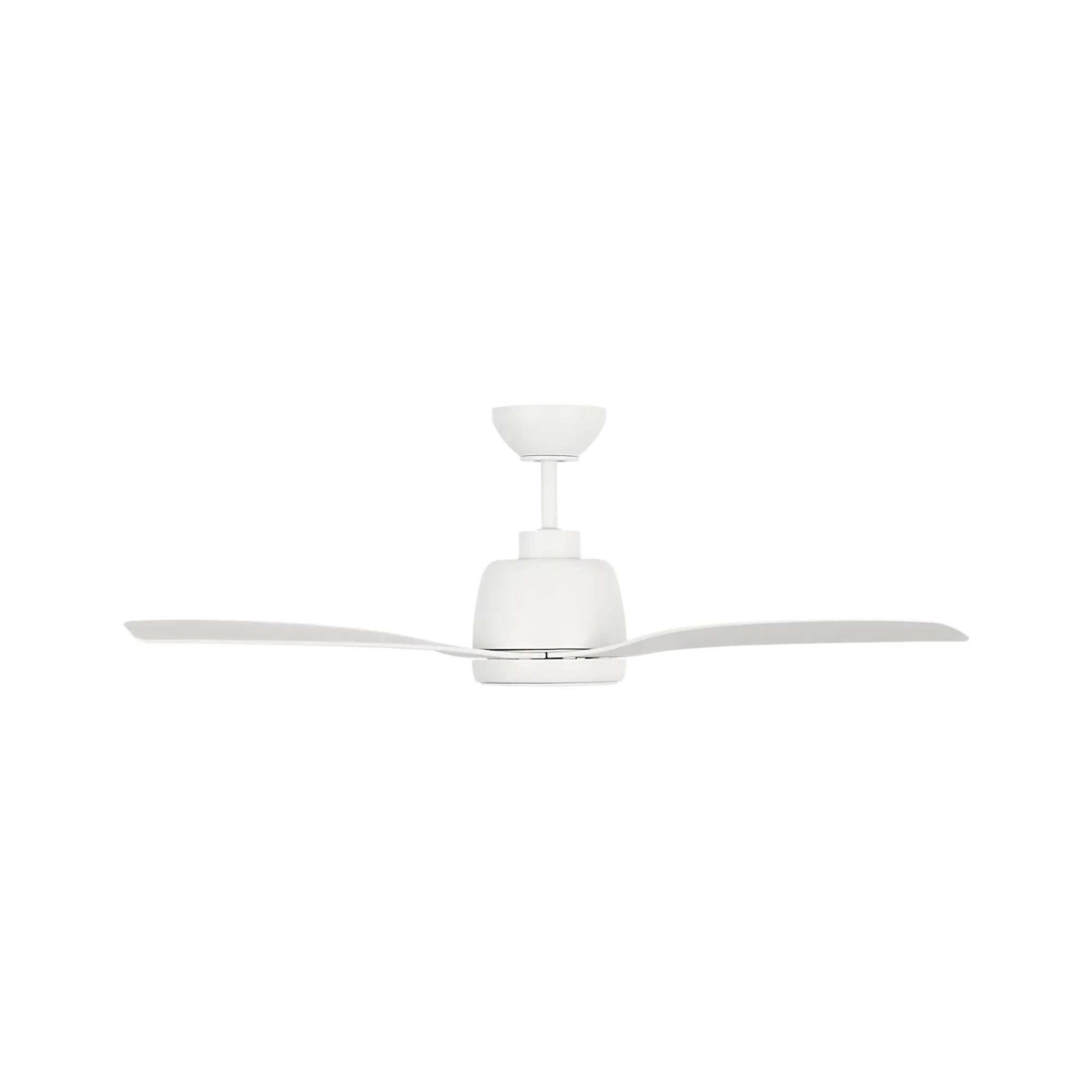 Avila Coastal 44" Matte White Outdoor Ceiling Fan with Light & Remote