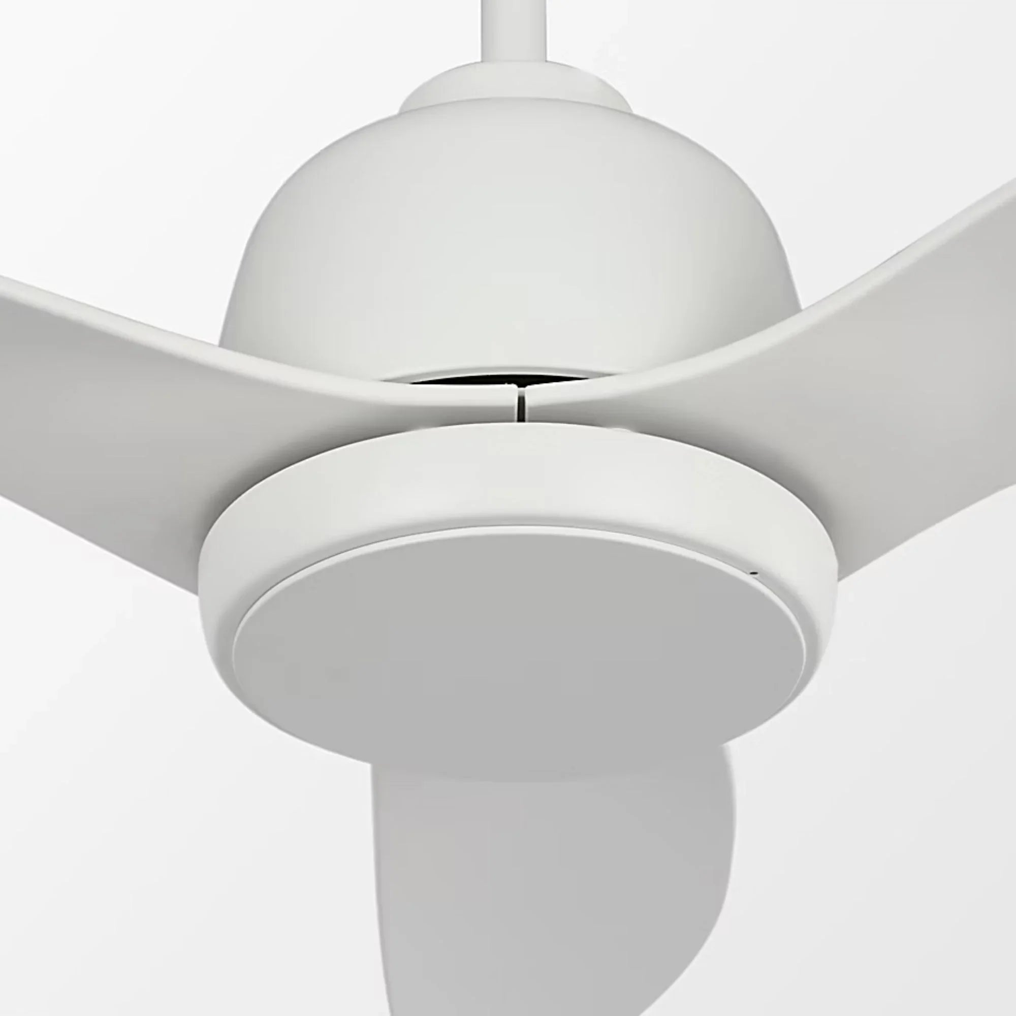 Avila Coastal 44" Matte White Outdoor Ceiling Fan with Light & Remote