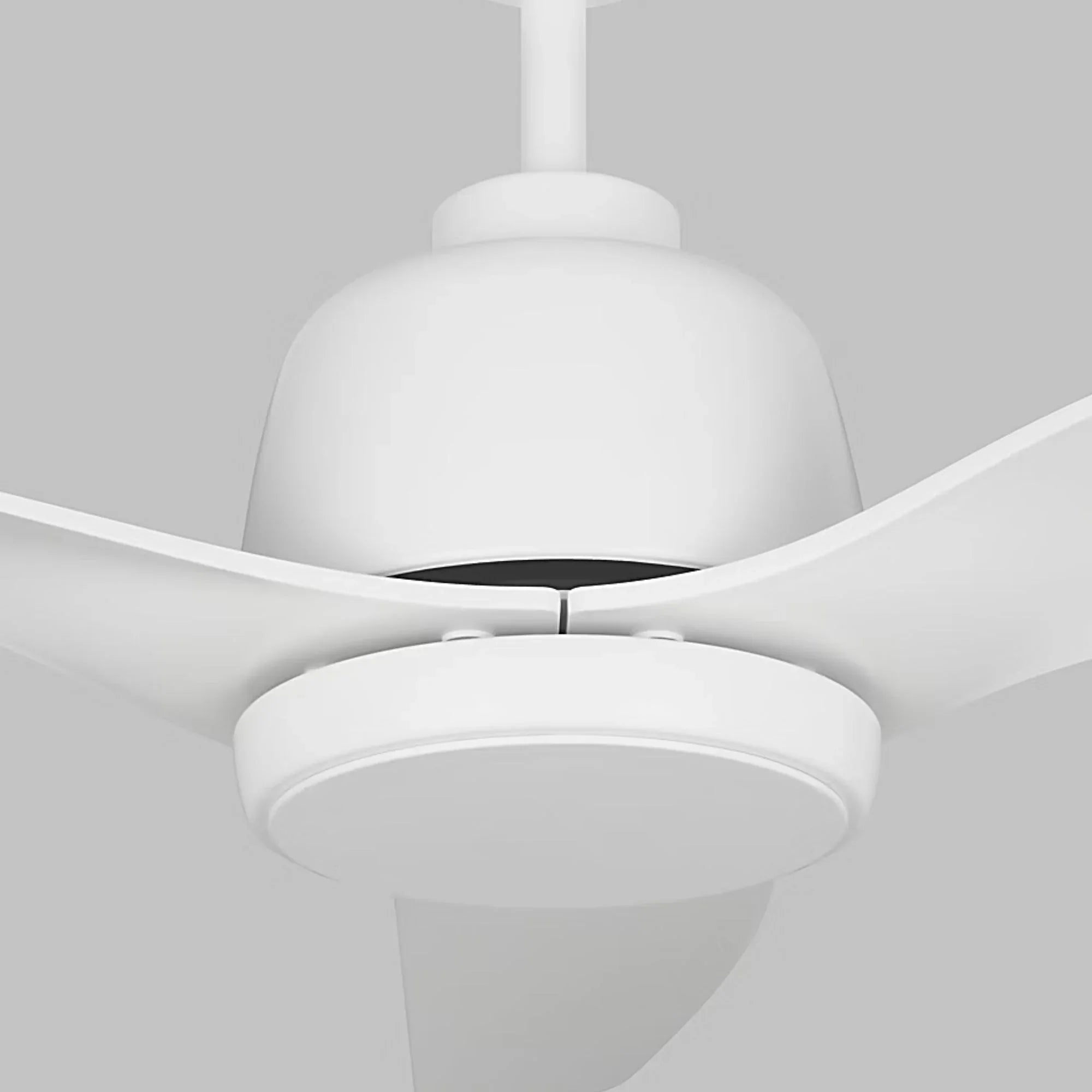 Avila Coastal 54" Matte White Outdoor Ceiling Fan with Light & Remote