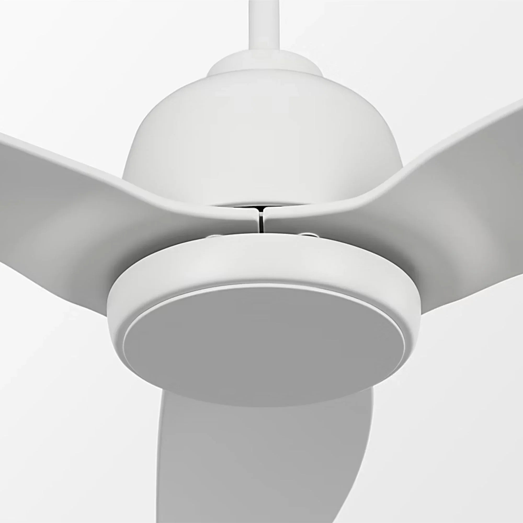Avila Coastal 60" Matte White Outdoor Ceiling Fan with Light & Remote