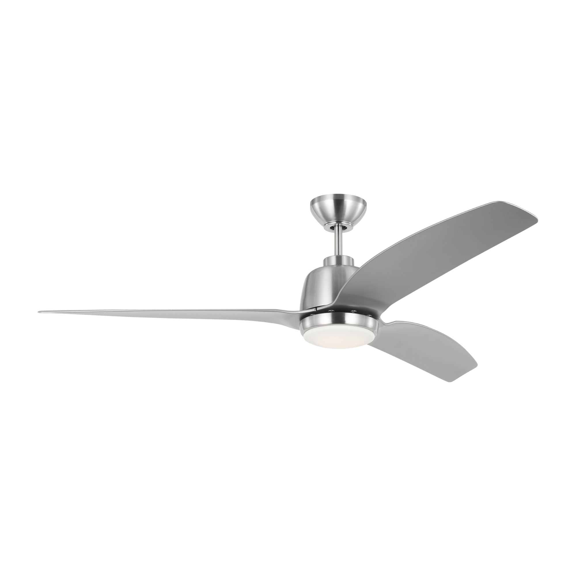 Avila 44" Brushed Steel Ceiling Fan with Light & Remote