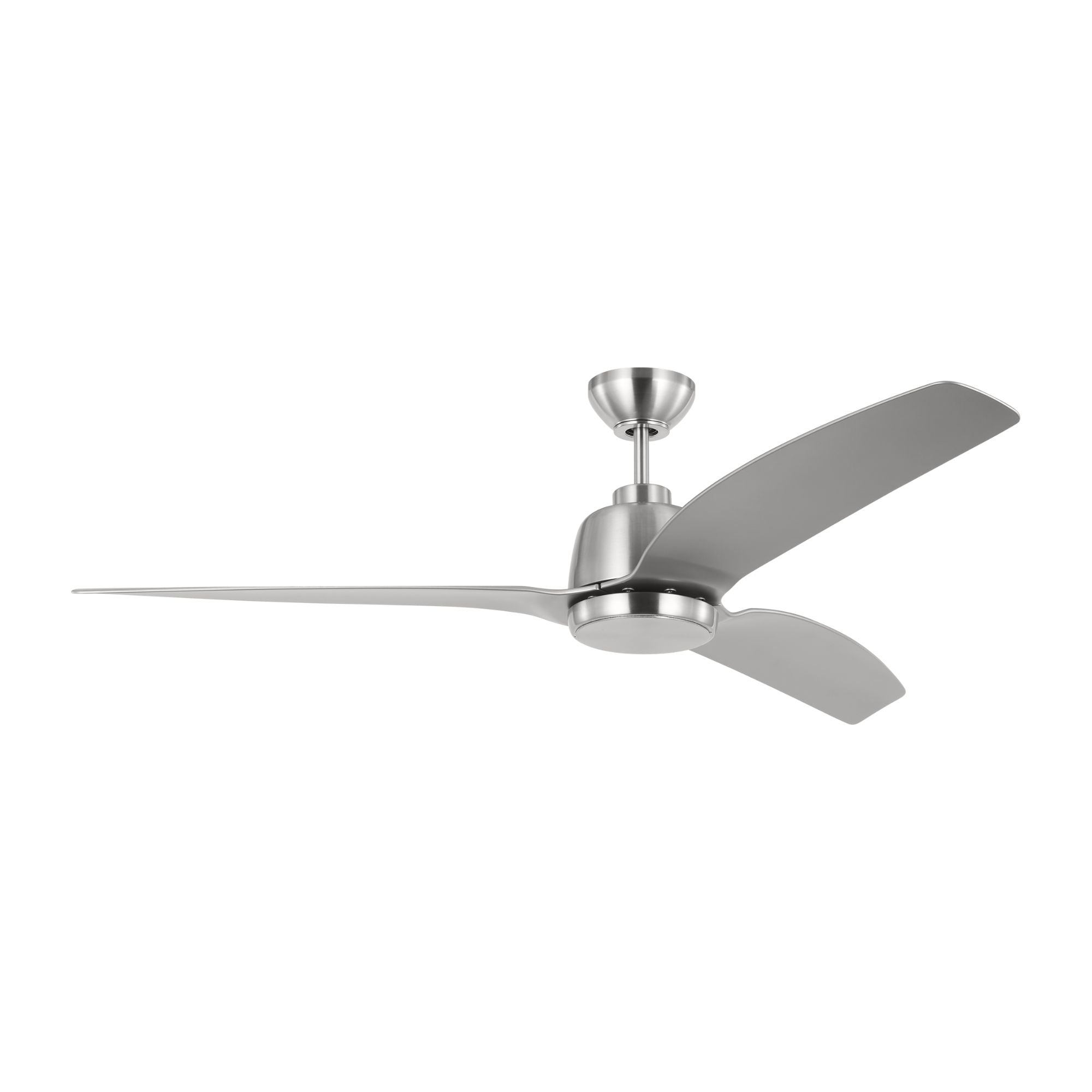 Avila 44" Brushed Steel Ceiling Fan with Light & Remote