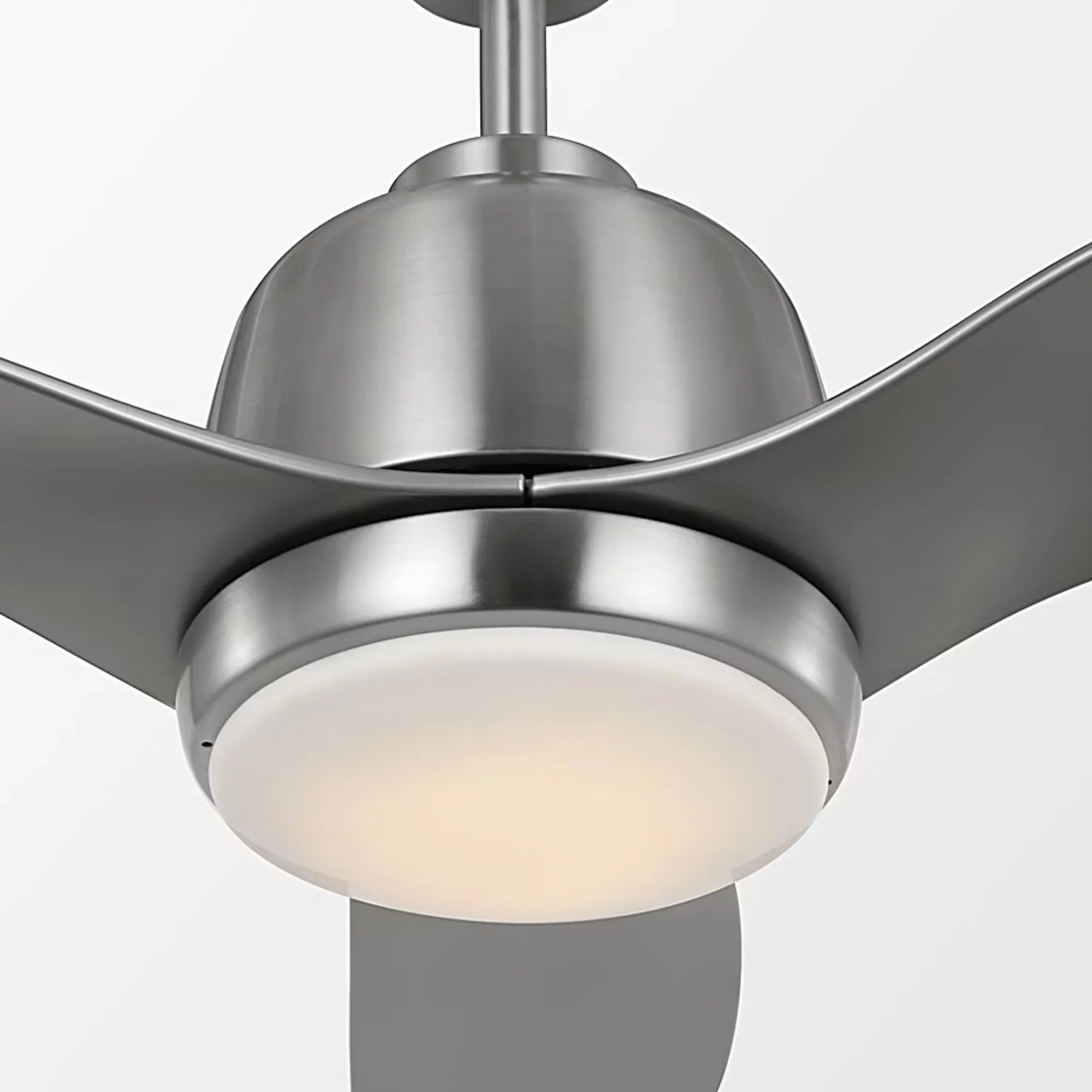 Avila 44" Brushed Steel Ceiling Fan with Light & Remote