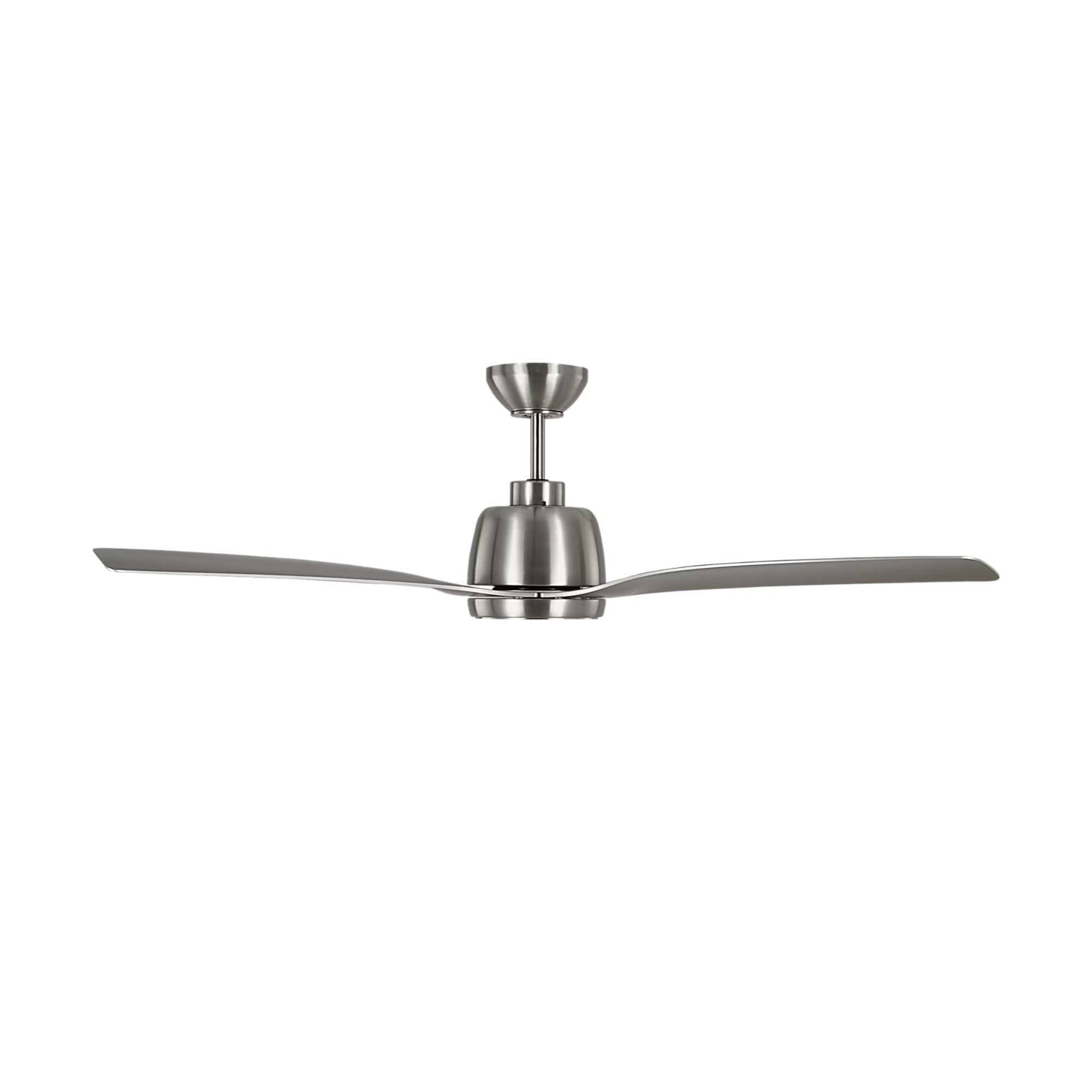 Avila 54" Brushed Steel Ceiling Fan with Light & Remote