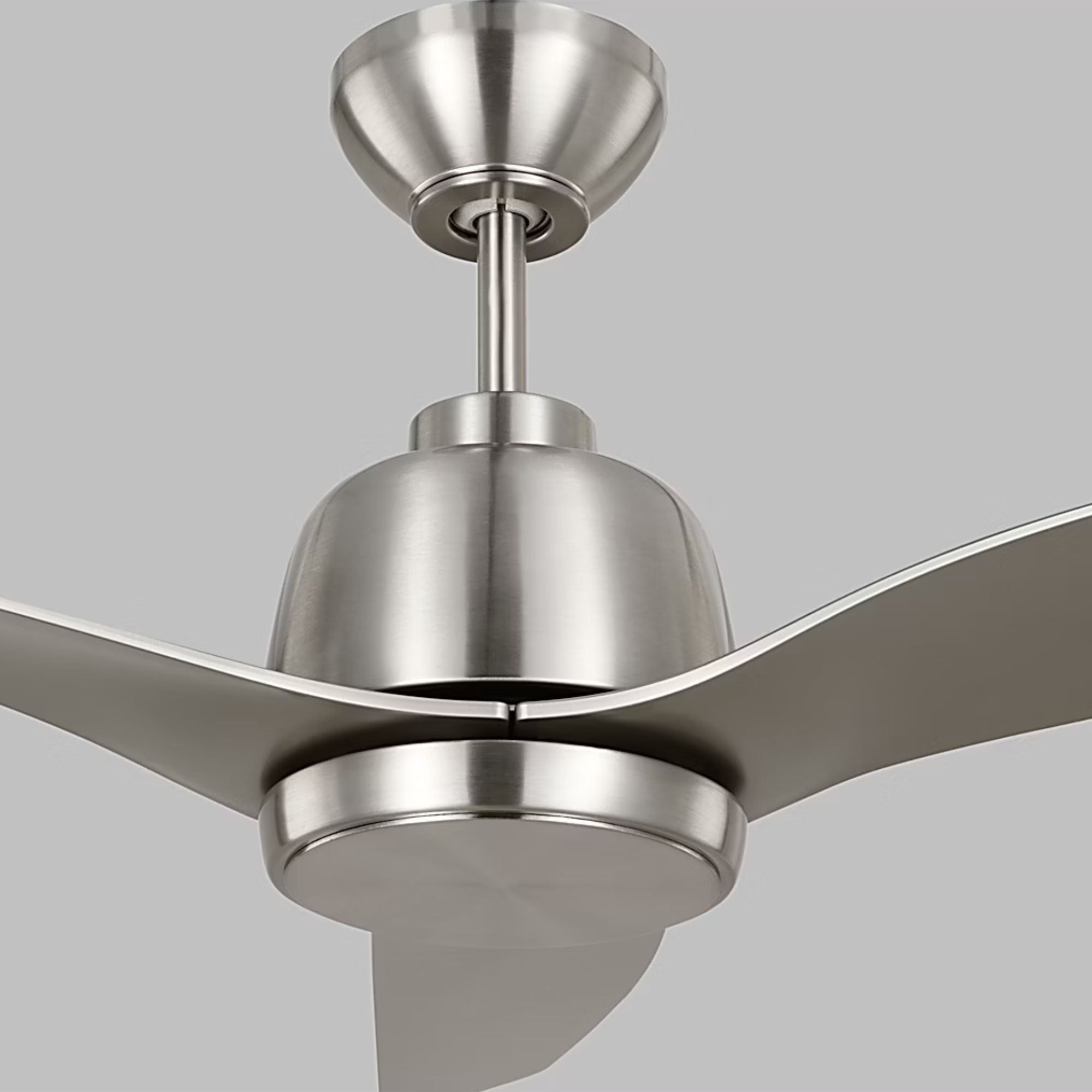Avila 54" Brushed Steel Ceiling Fan with Light & Remote