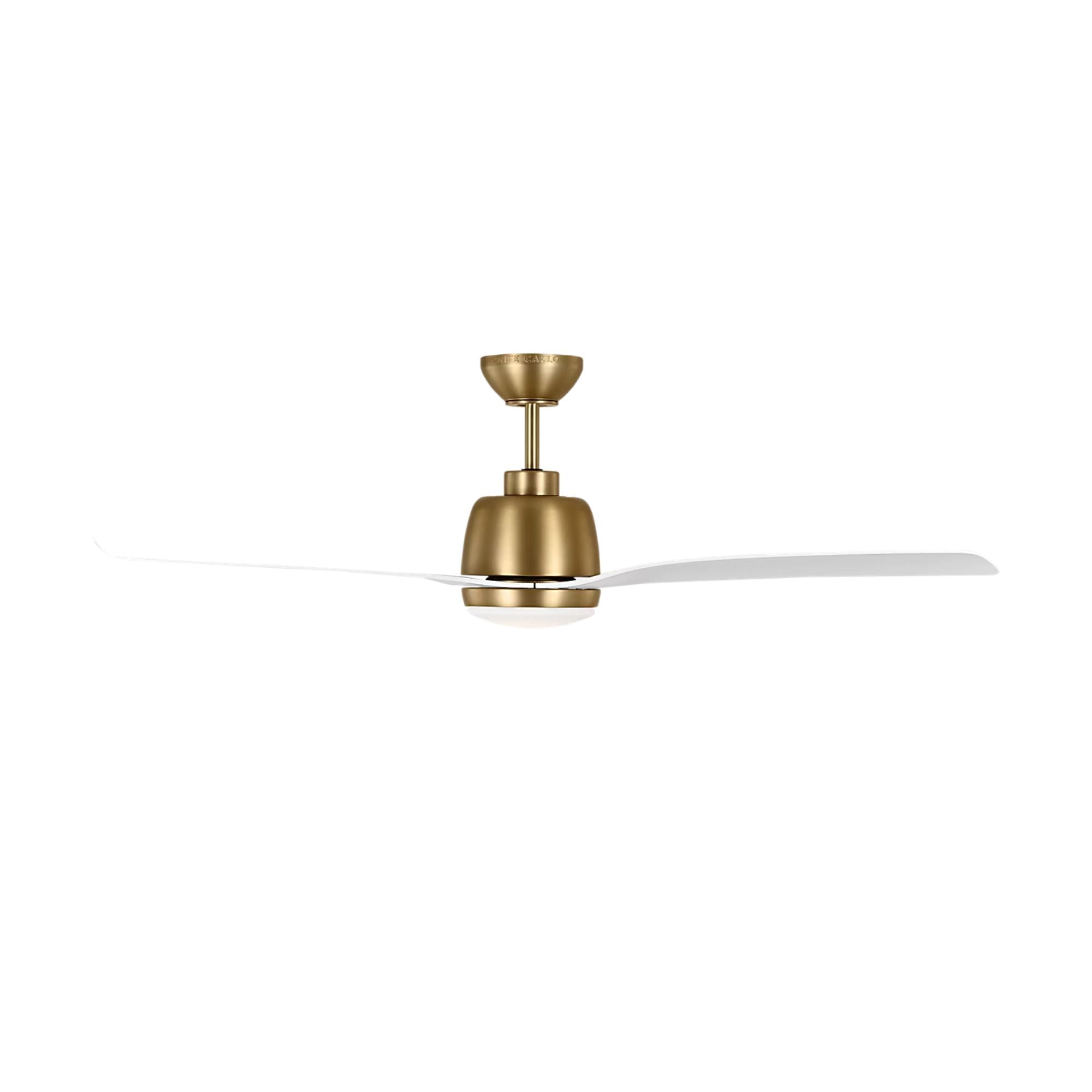 Avila 54" Satin Brass Ceiling Fan with Light & Remote