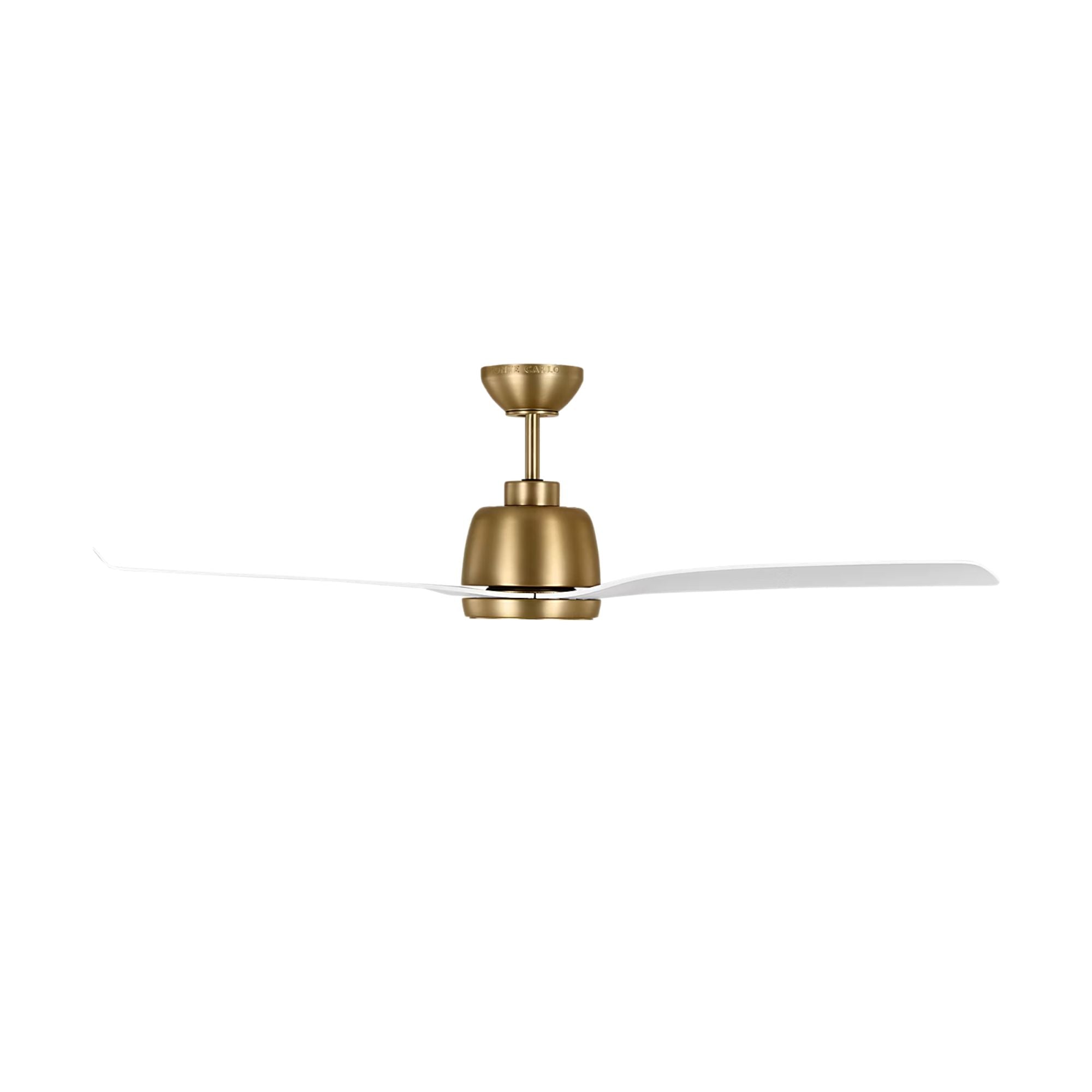 Avila 54" Satin Brass Ceiling Fan with Light & Remote