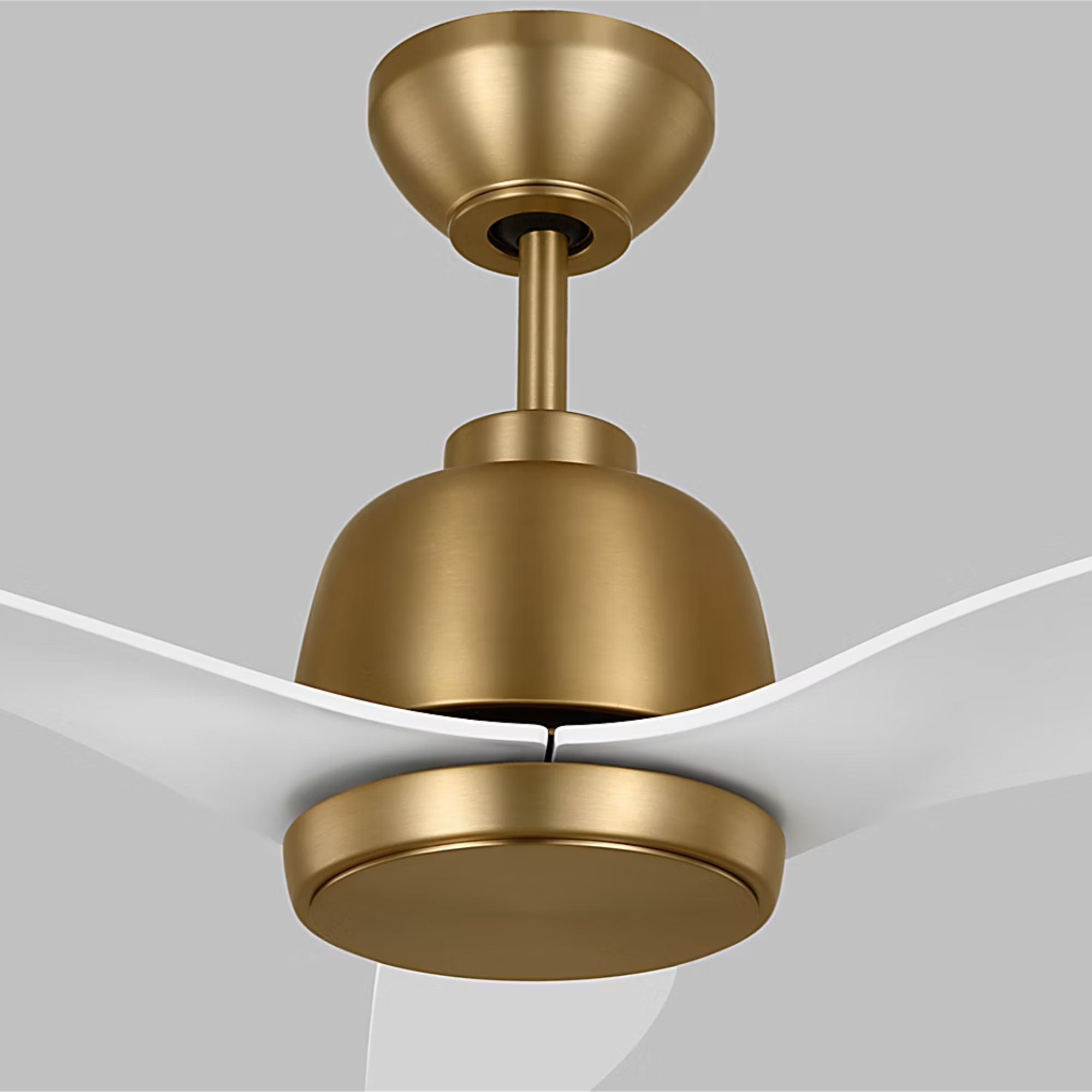 Avila 54" Satin Brass Ceiling Fan with Light & Remote