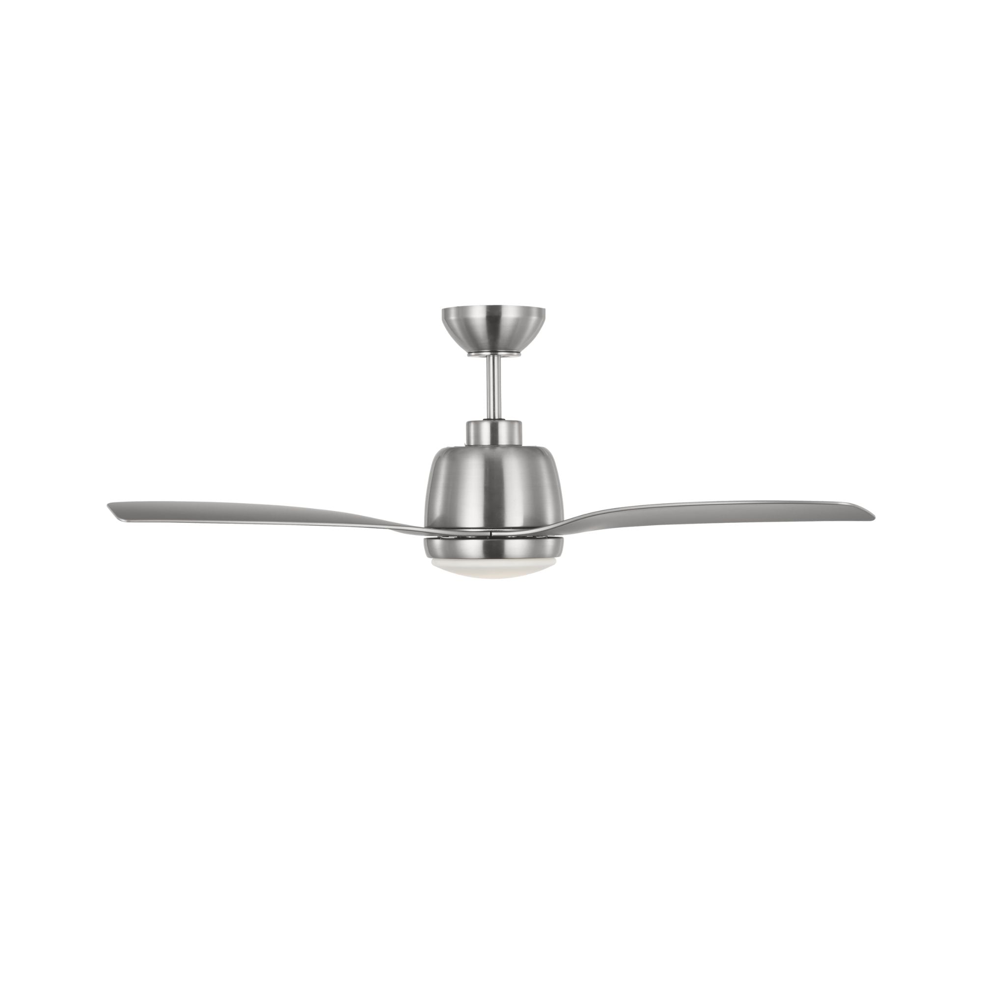 Avila 60" Brushed Steel Ceiling Fan with Light & Remote