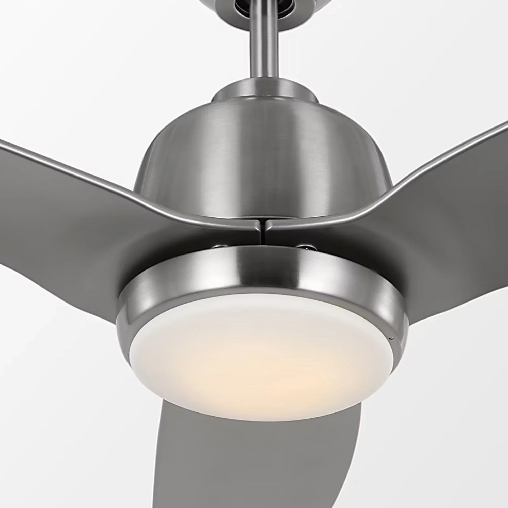 Avila 60" Brushed Steel Ceiling Fan with Light & Remote