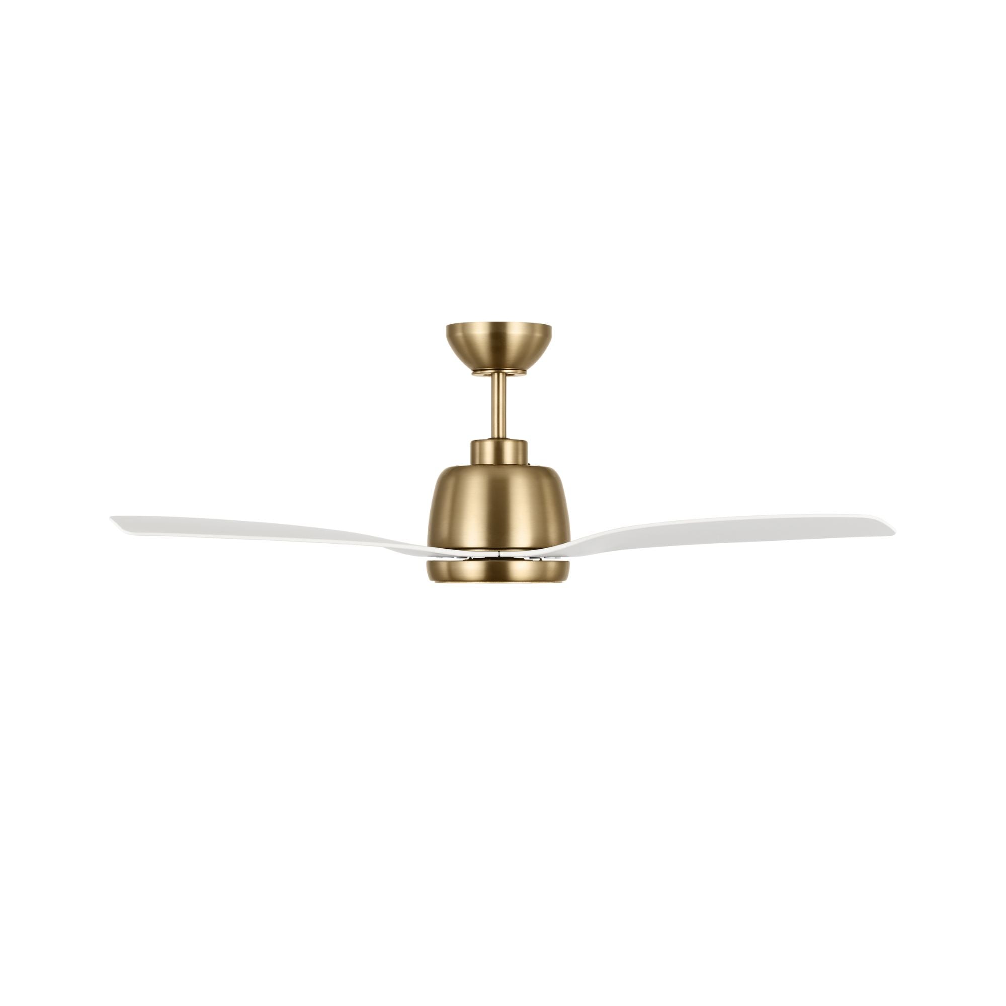 Avila 60" Satin Brass Ceiling Fan with Light & Remote