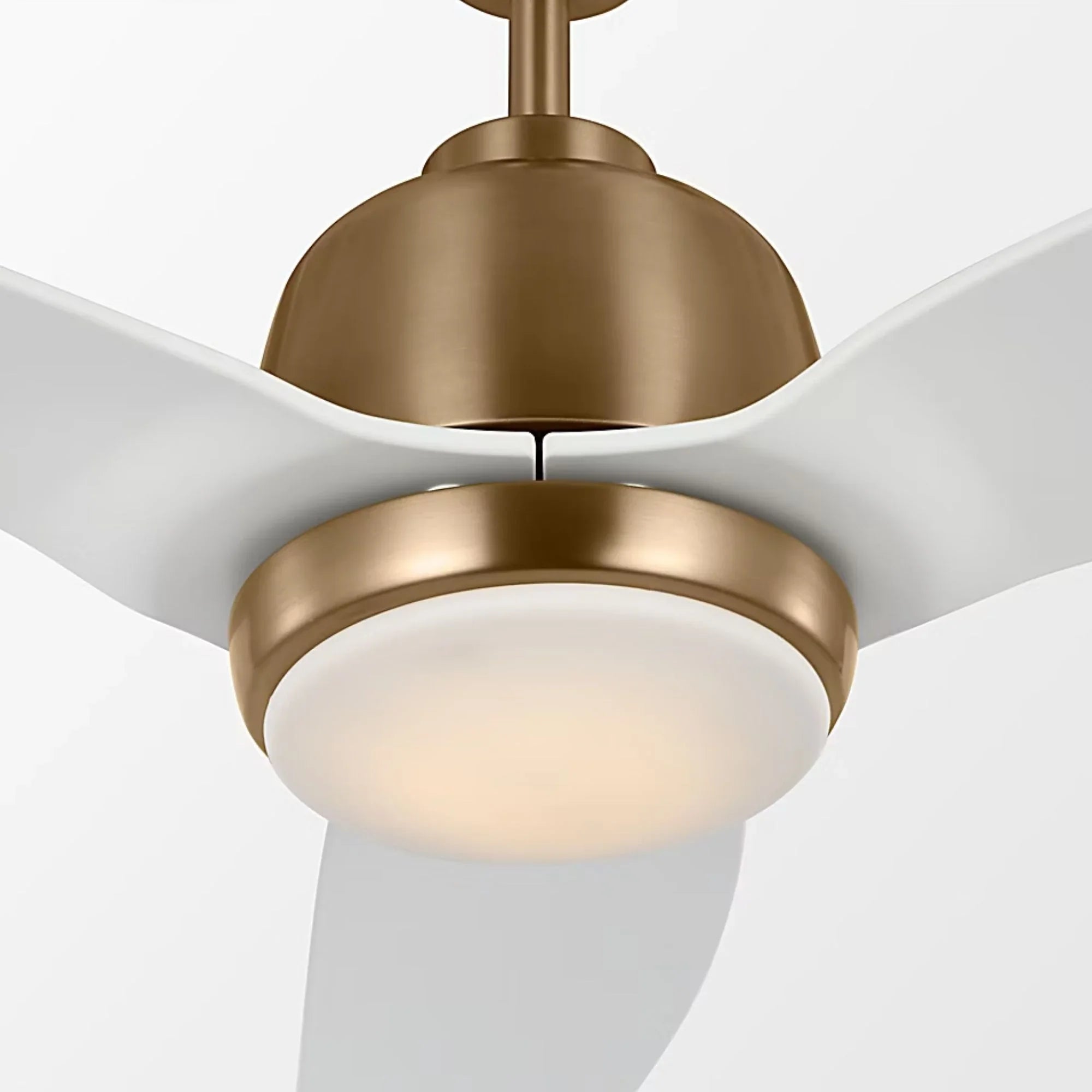 Avila 60" Satin Brass Ceiling Fan with Light & Remote