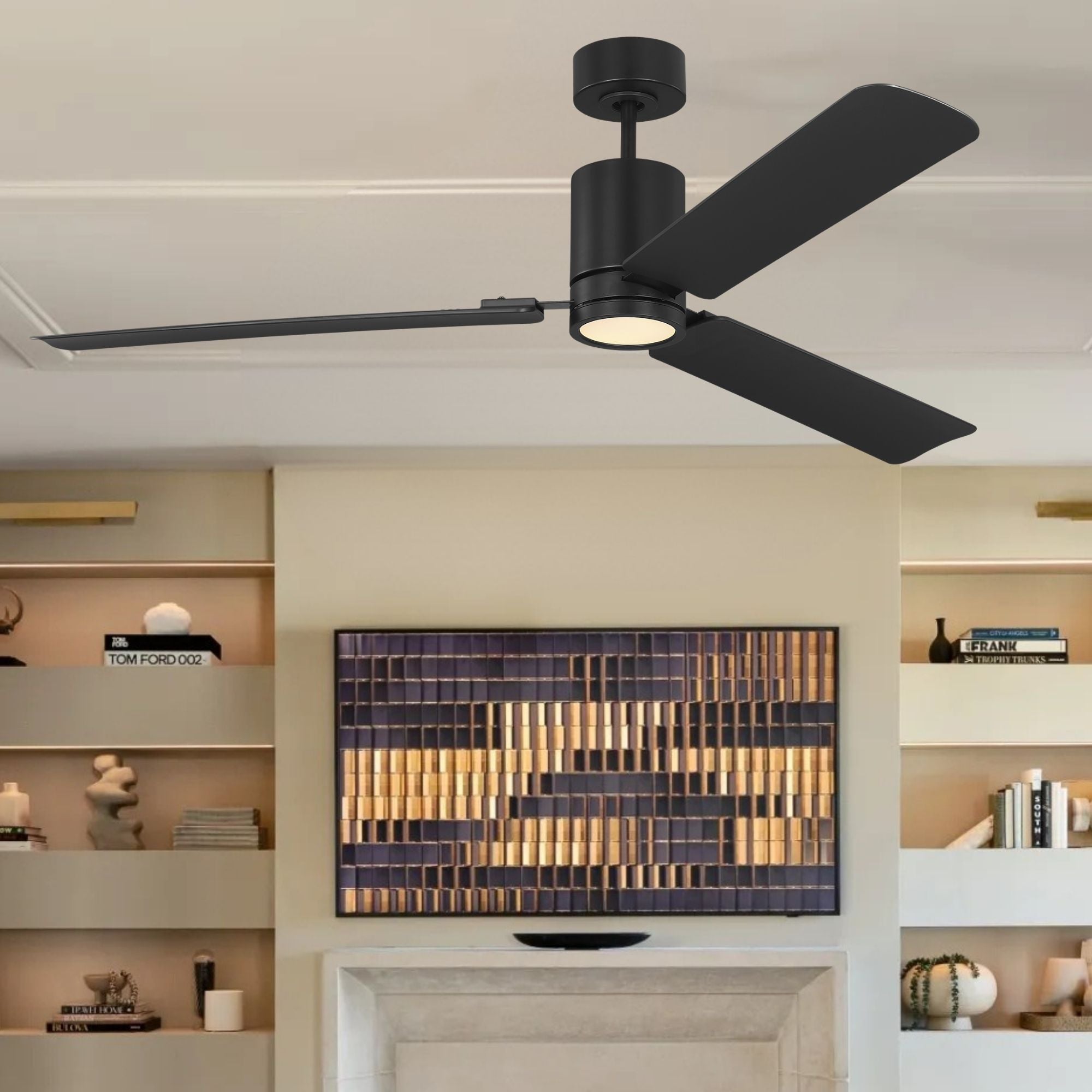Cleancut Smart 62" Midnight Black LED Ceiling Fan