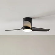 Visual Comfort Fan - Colgin 44" Midnight Black Hugger LED Ceiling Fan | Bees Lighting