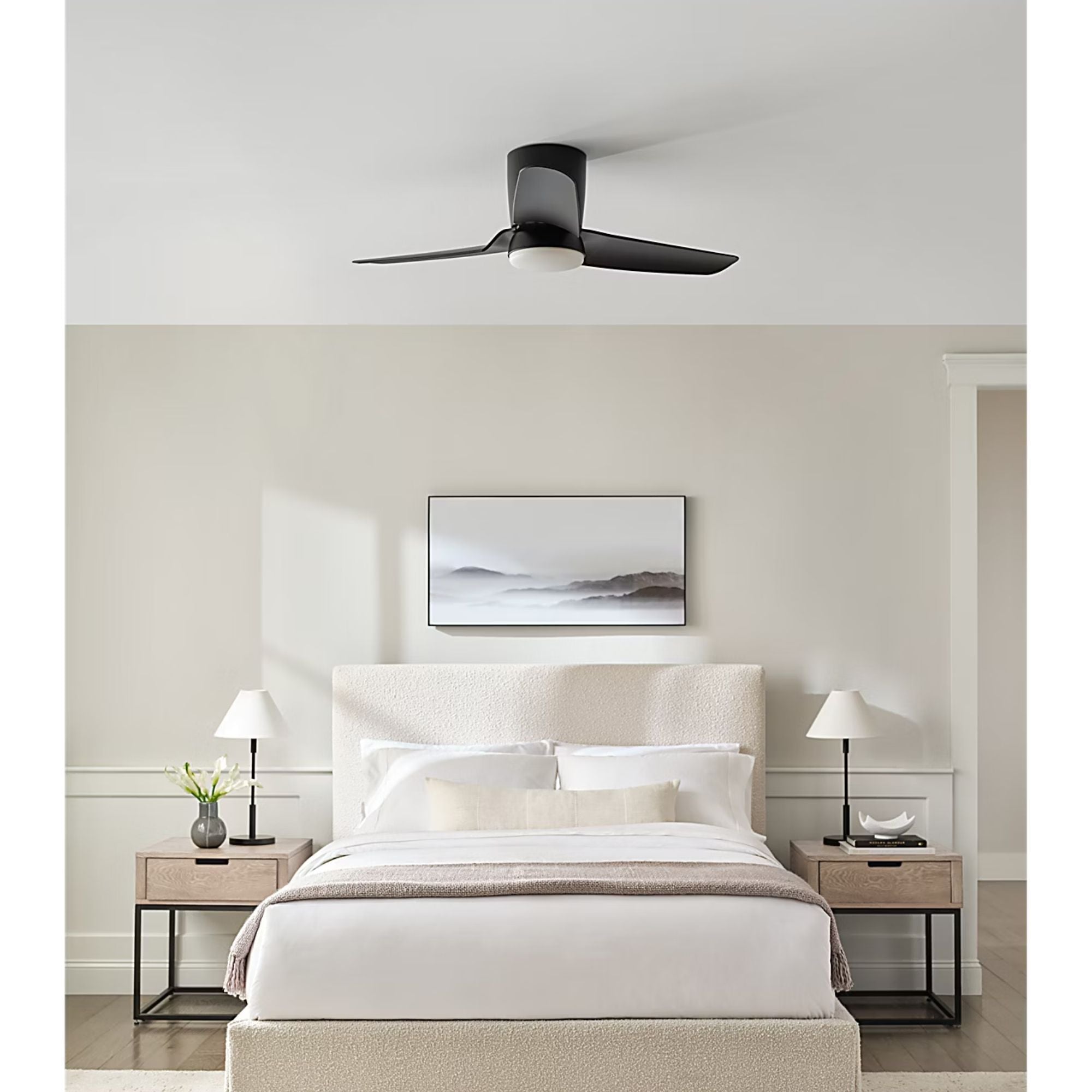 Colgin 44" Midnight Black Hugger LED Ceiling Fan