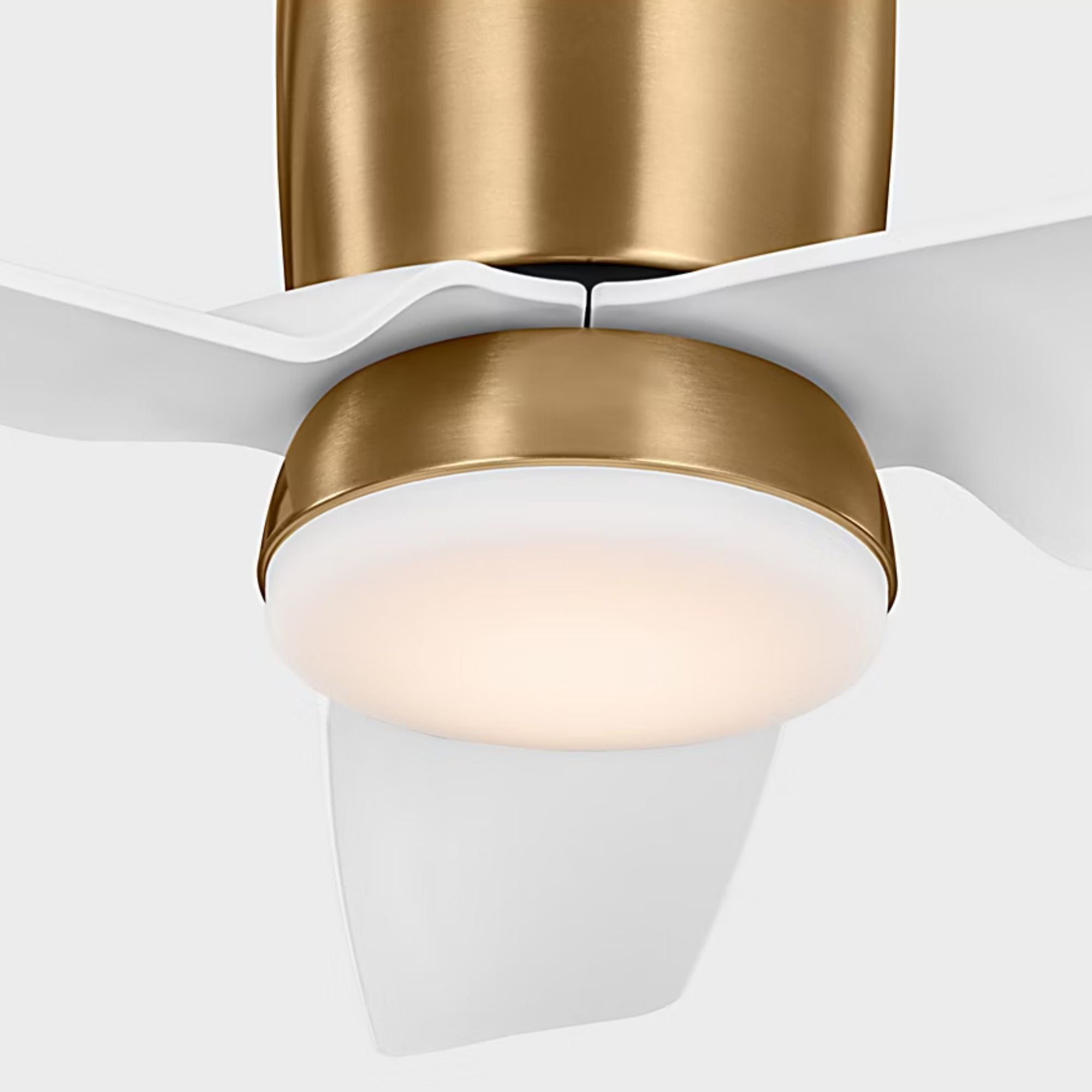 Colgin 44" Satin Brass Hugger LED Ceiling Fan