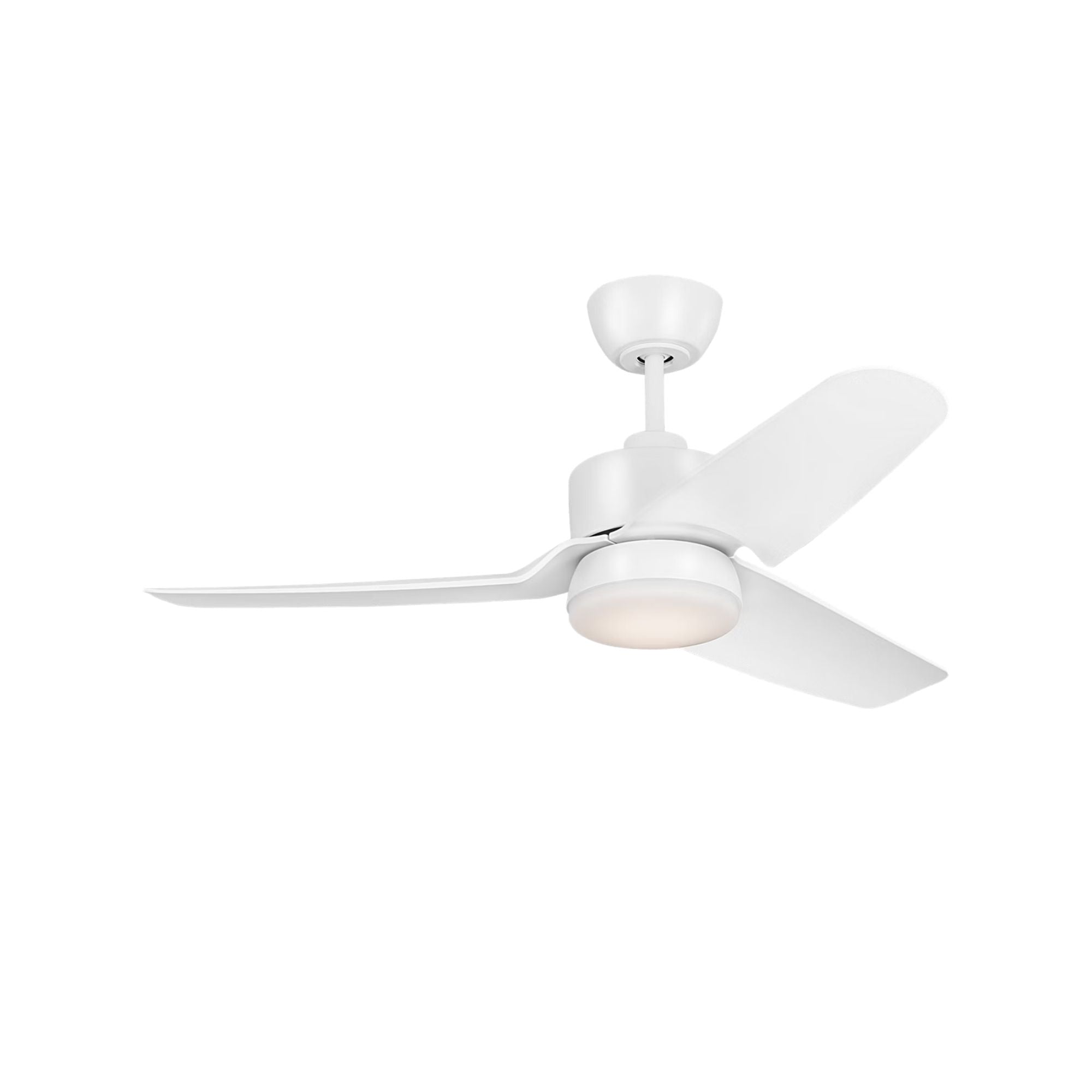 Colgin 44" Matte White Downrod LED Ceiling Fan