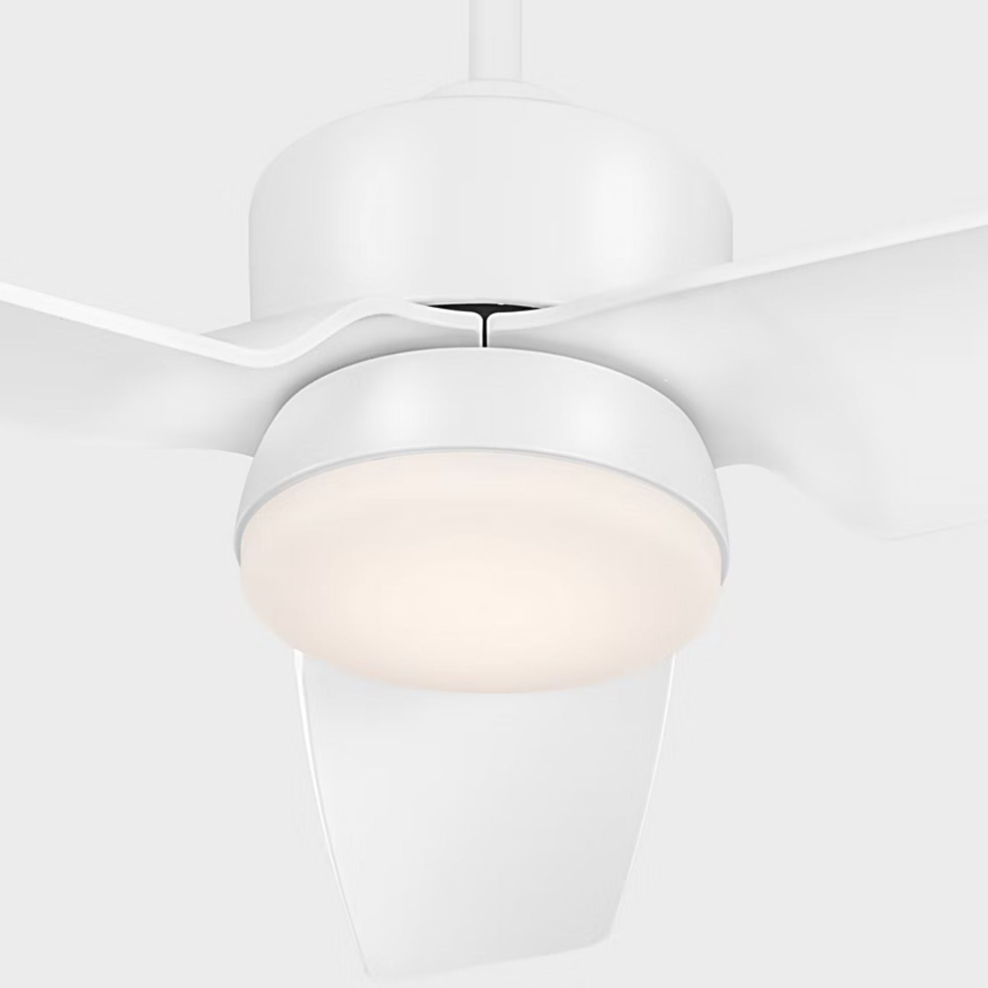 Colgin 44" Matte White Downrod LED Ceiling Fan