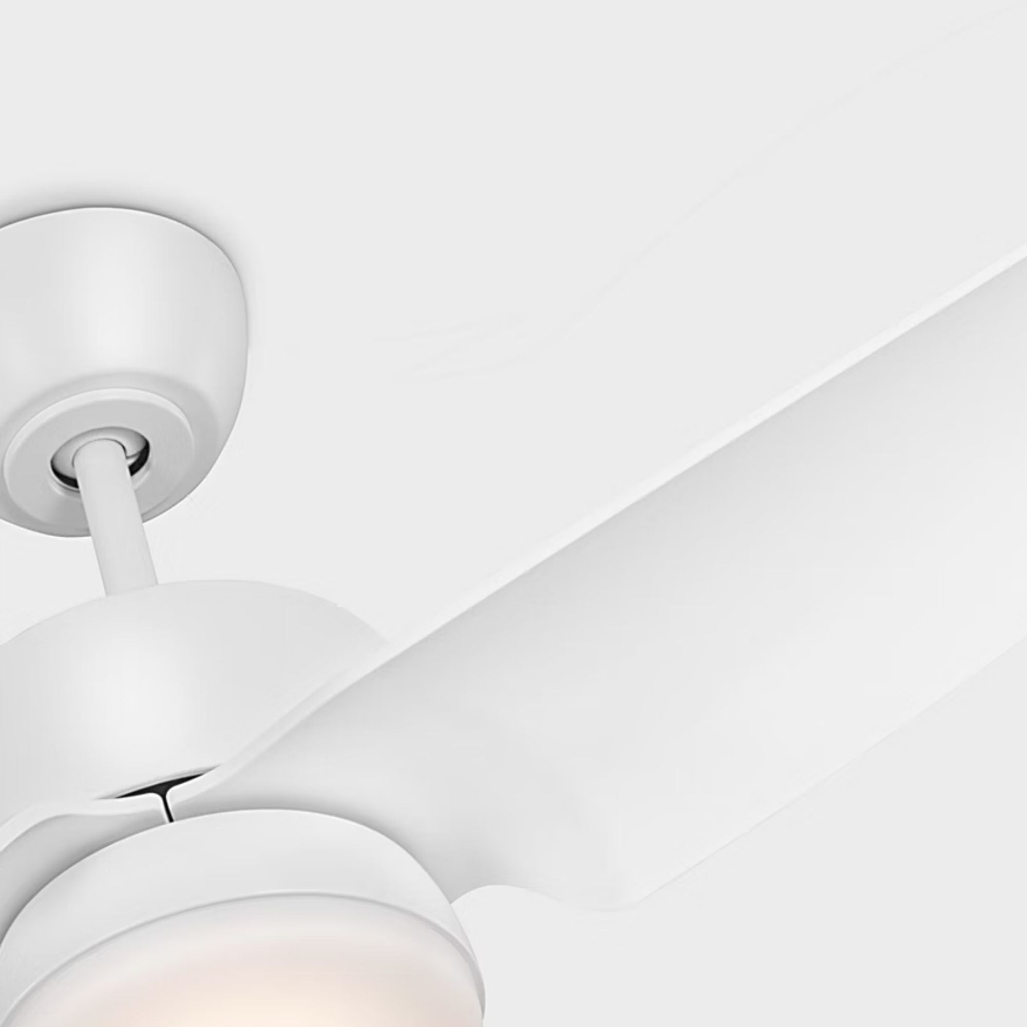 Colgin 44" Matte White Downrod LED Ceiling Fan