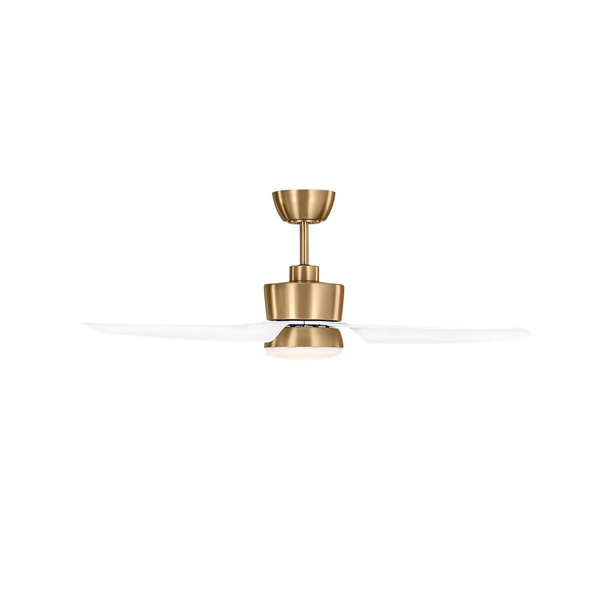 Colgin 44" Satin Brass Downrod LED Ceiling Fan