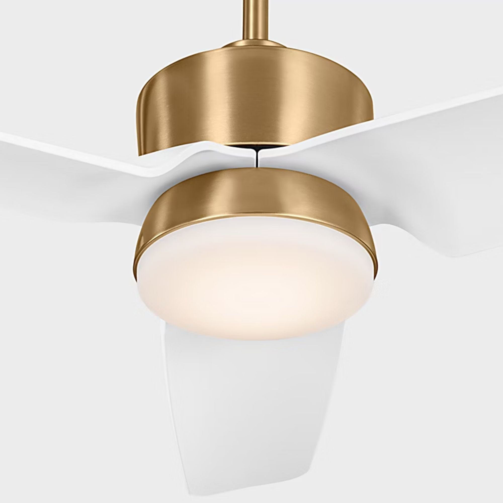 Colgin 44" Satin Brass Downrod LED Ceiling Fan