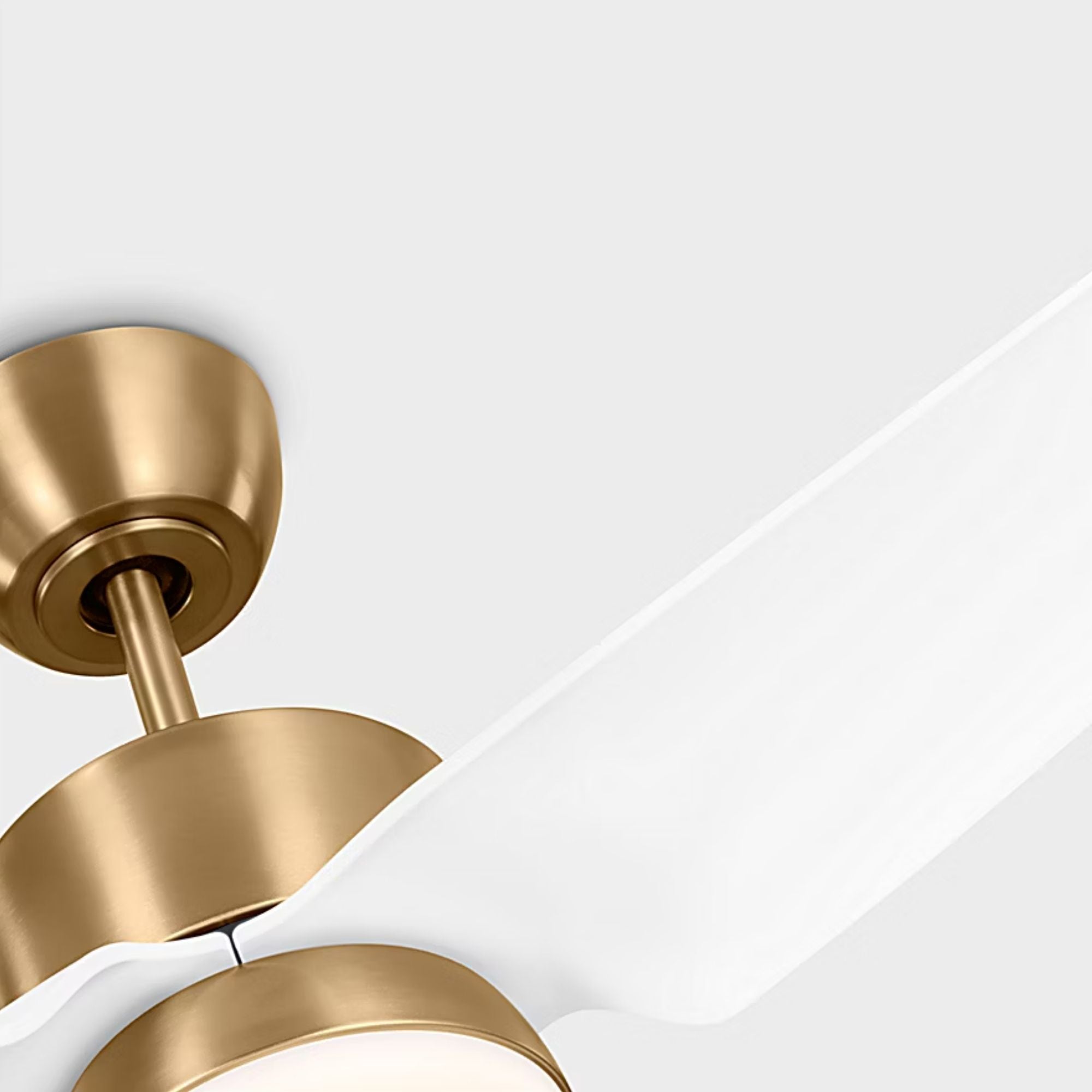 Colgin 44" Satin Brass Downrod LED Ceiling Fan