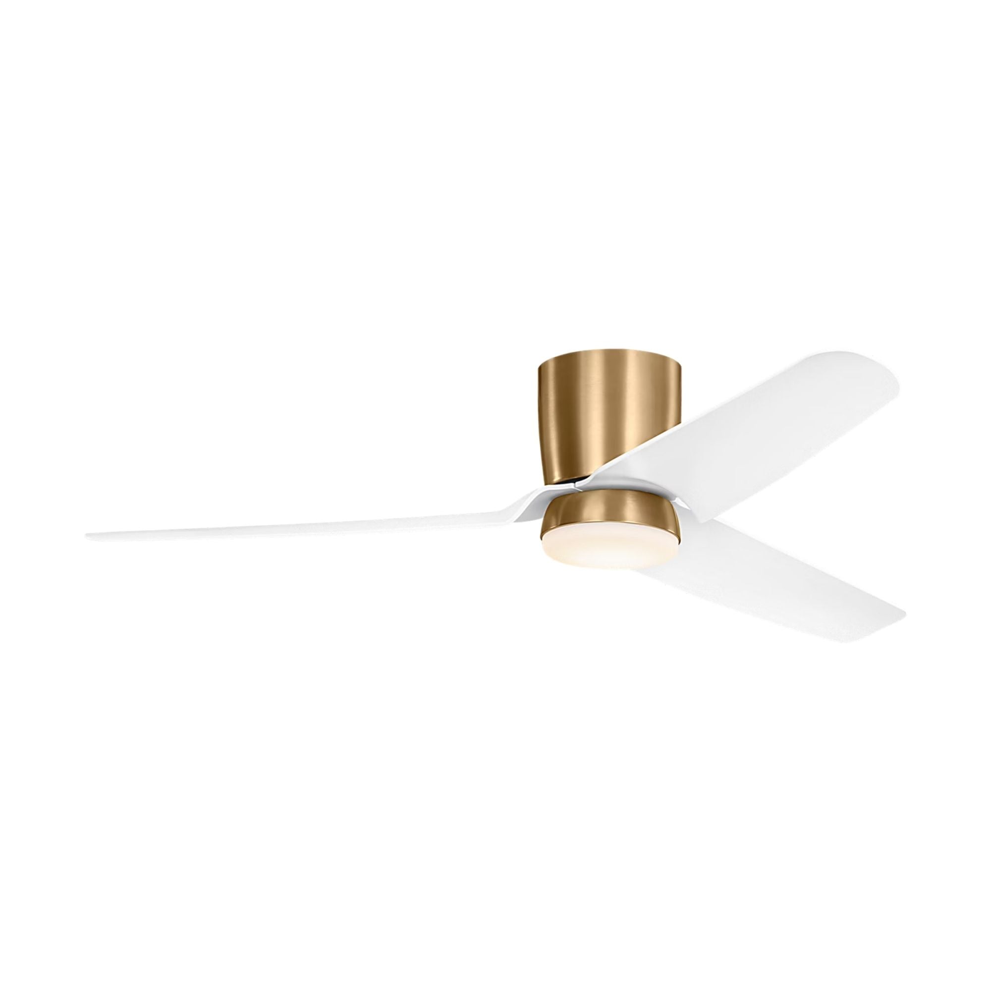 Colgin 56" Satin Brass Hugger LED Ceiling Fan