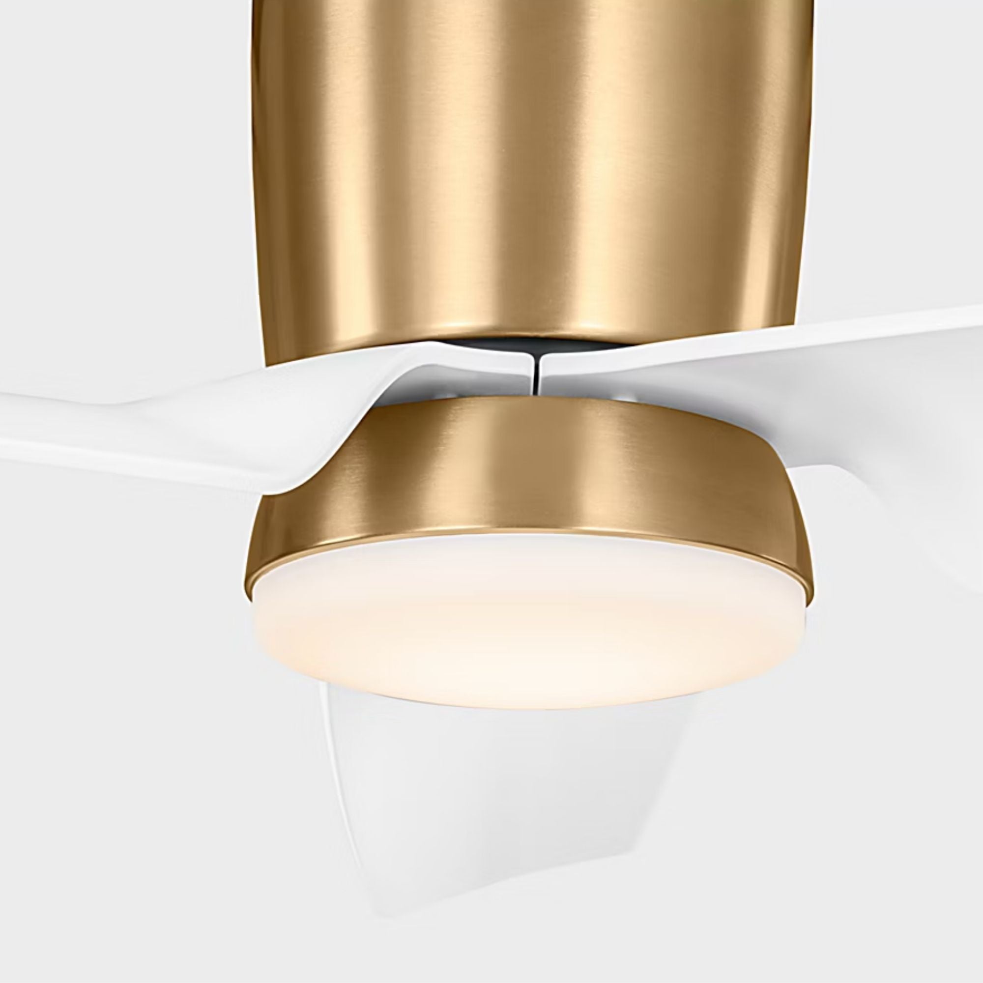 Colgin 56" Satin Brass Hugger LED Ceiling Fan