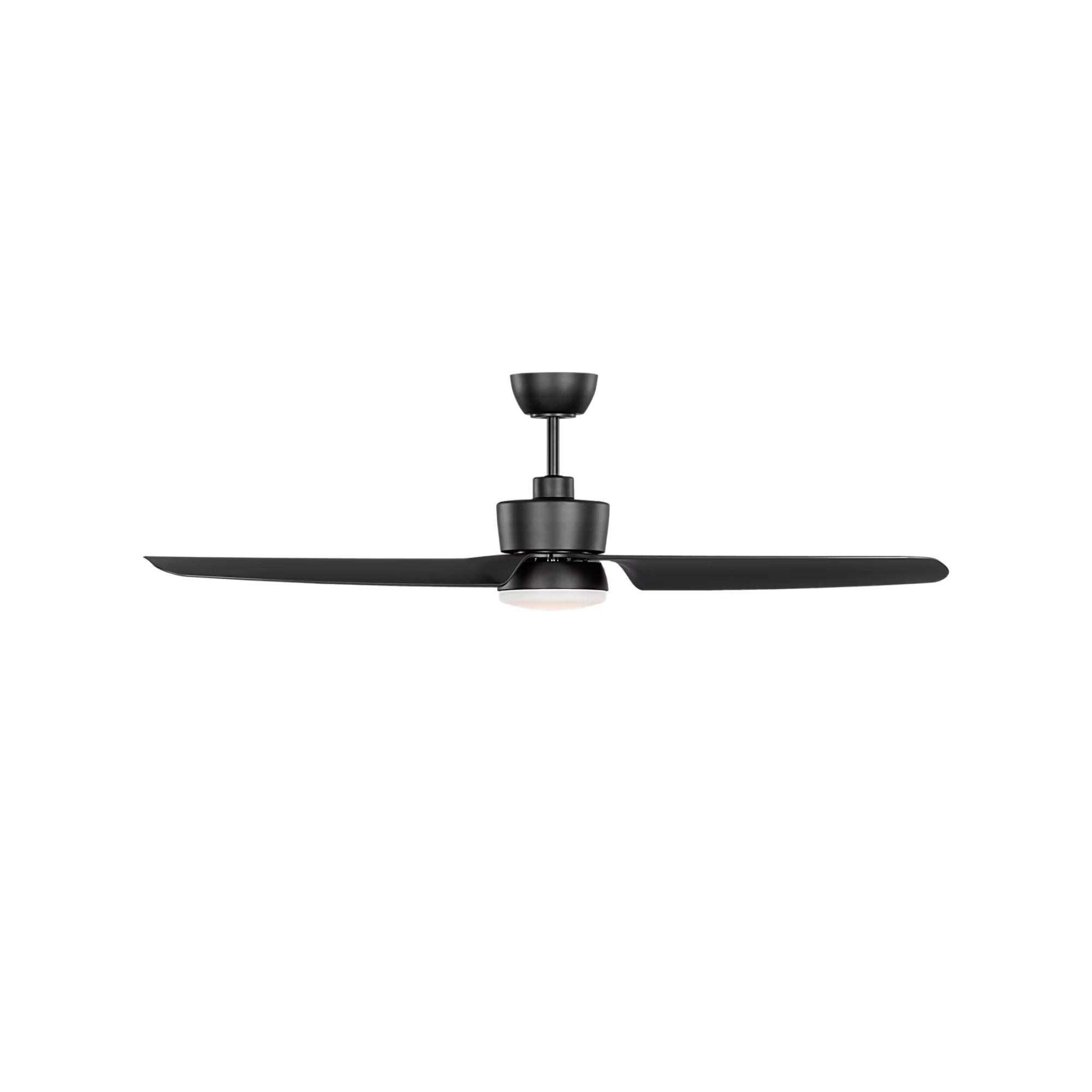 Colgin 56" Midnight Black Downrod LED Ceiling Fan