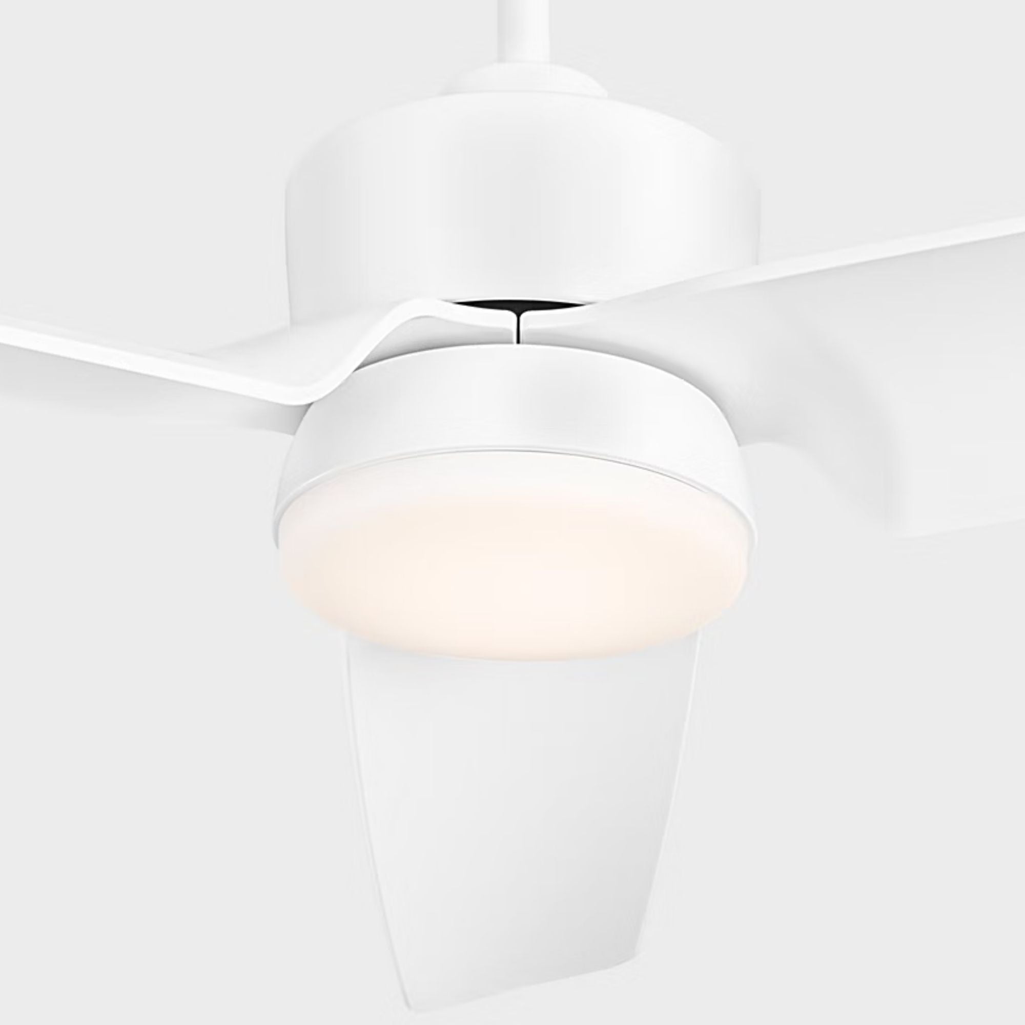 Colgin 56" Matte White Downrod LED Ceiling Fan