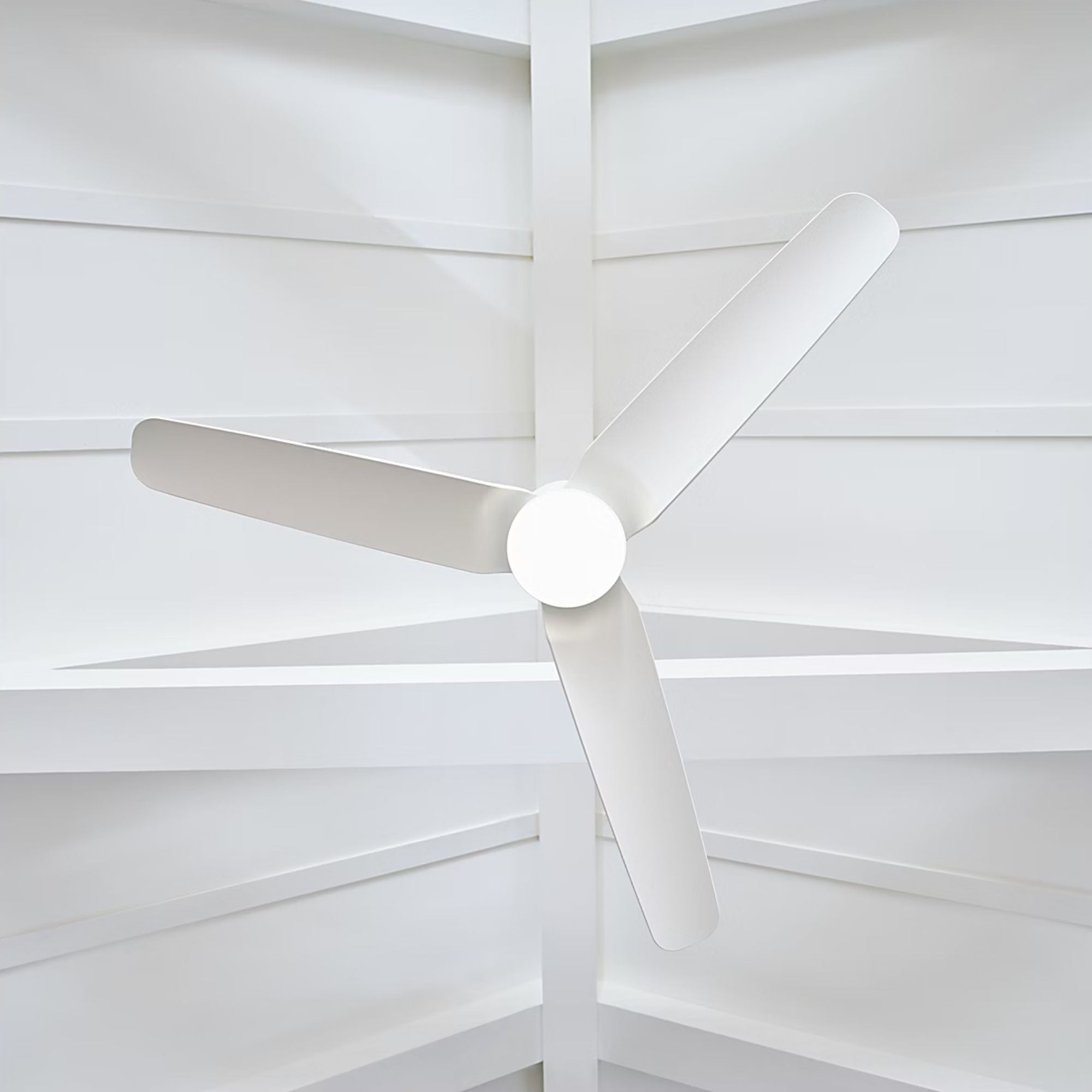 Colgin 56" Matte White Downrod LED Ceiling Fan