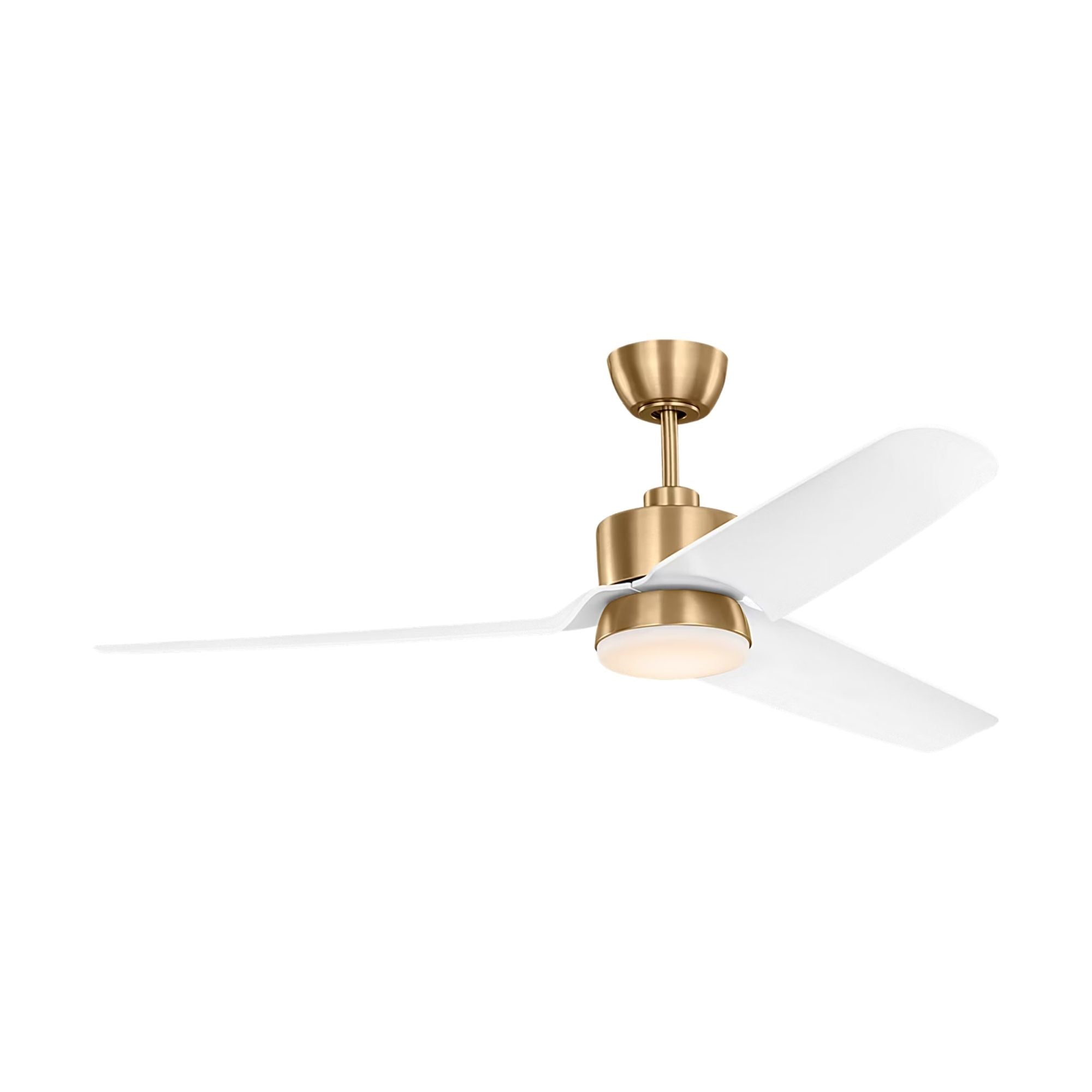 Colgin 56" Satin Brass Downrod LED Ceiling Fan