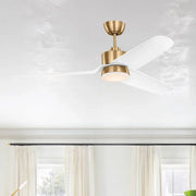 Visual Comfort Fan - Colgin 56" Satin Brass Downrod LED Ceiling Fan | Bees Lighting